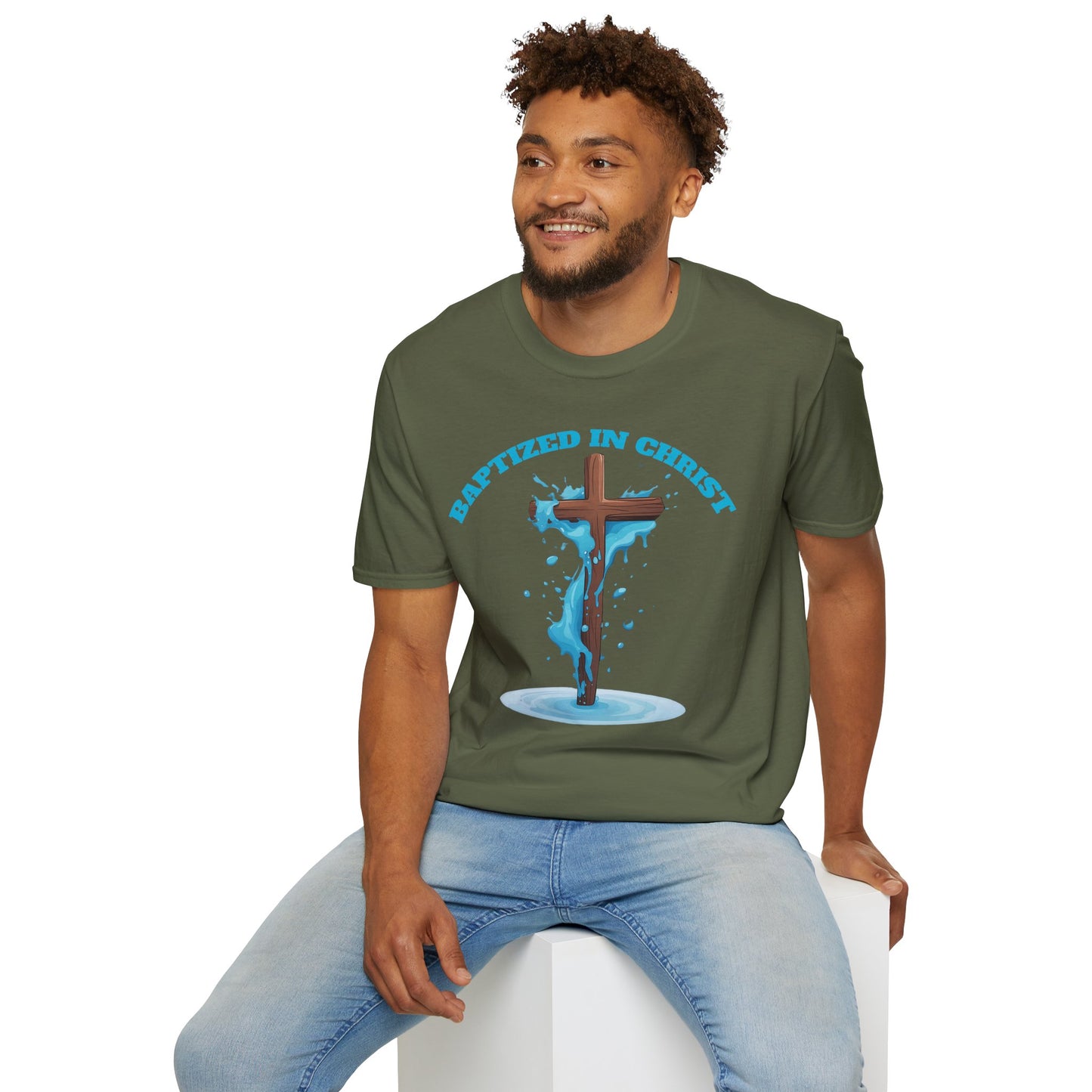 Christian Faith Unisex T-Shirt - Baptized in Christ Religious Apparel