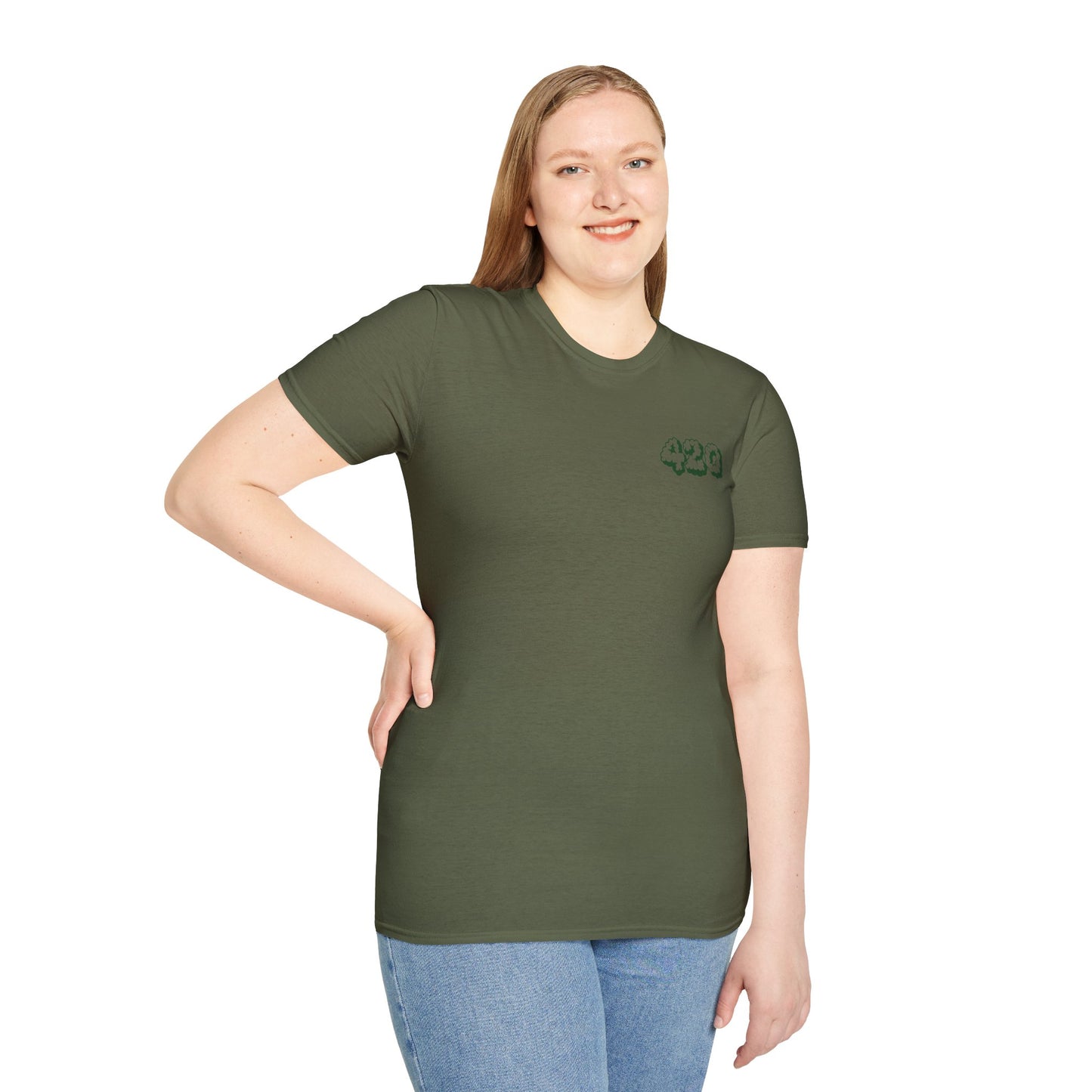 420 Weed Limit Unisex Softstyle T-Shirt | Cannabis Lover Tee for 4/20 Celebrations