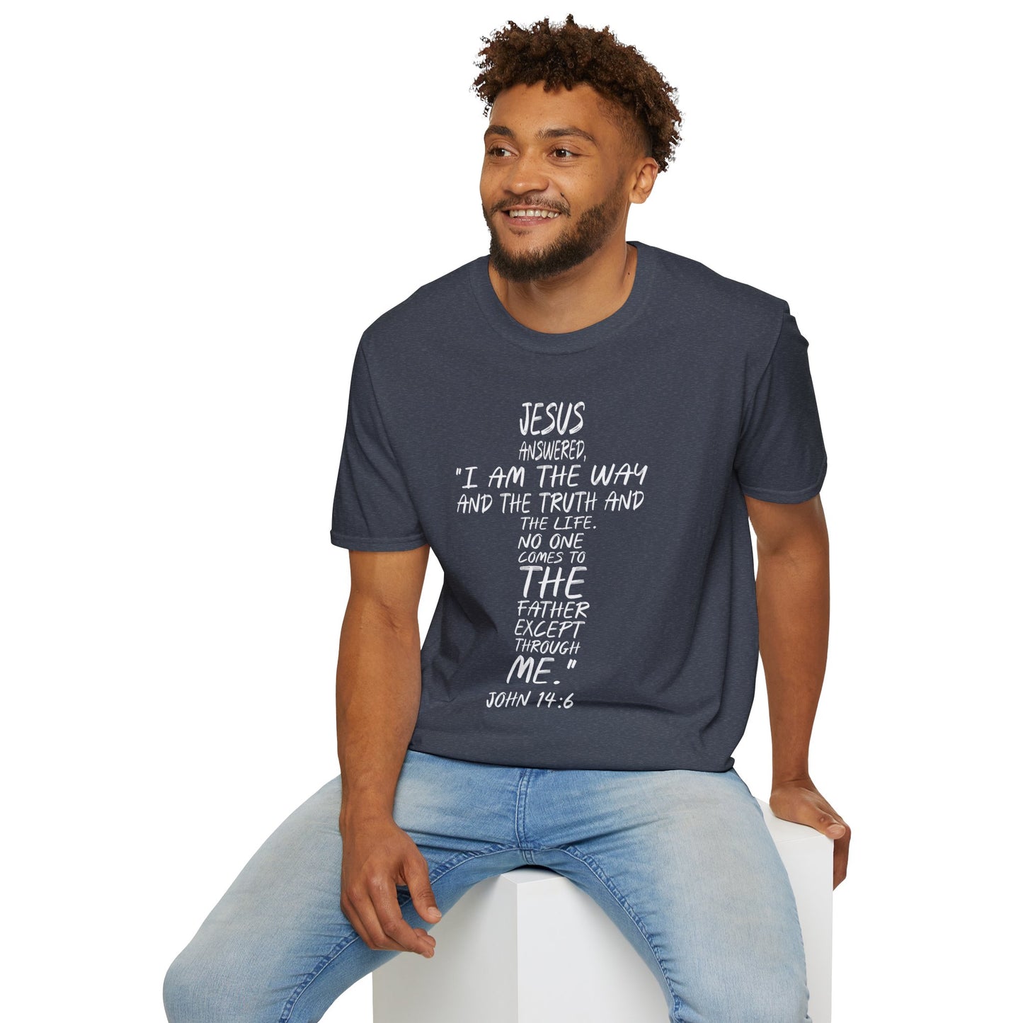 Christian Tee - Inspirational Quote Shirt, John 14:6