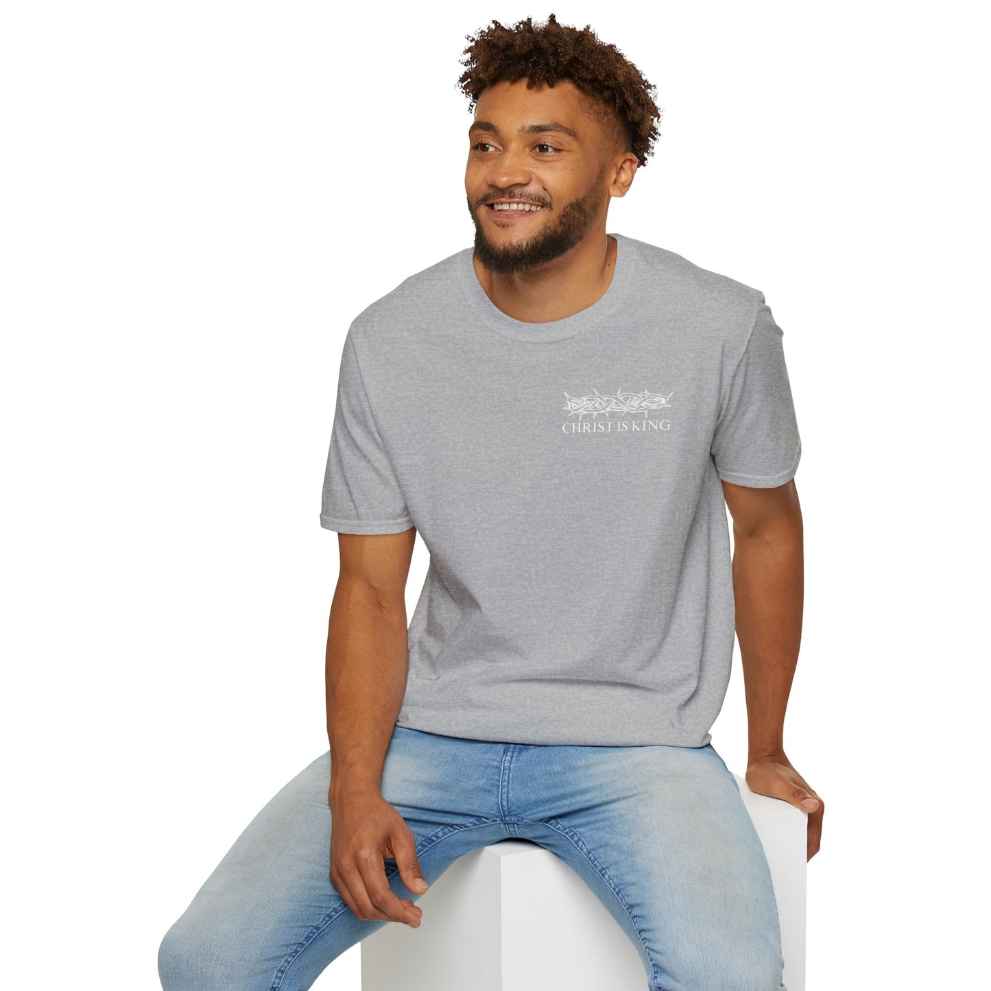 Faith-Inspired Unisex T-Shirt - Christ & King W/Thorn Crown Tee