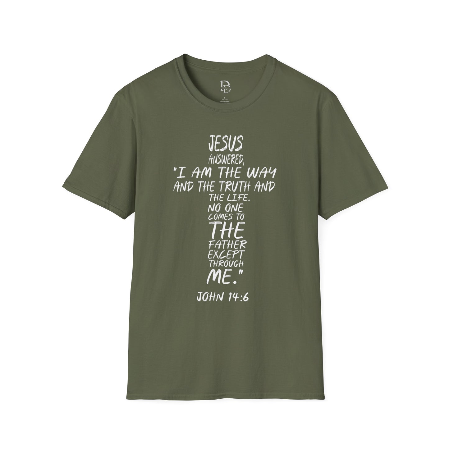 Christian Tee - Inspirational Quote Shirt, John 14:6