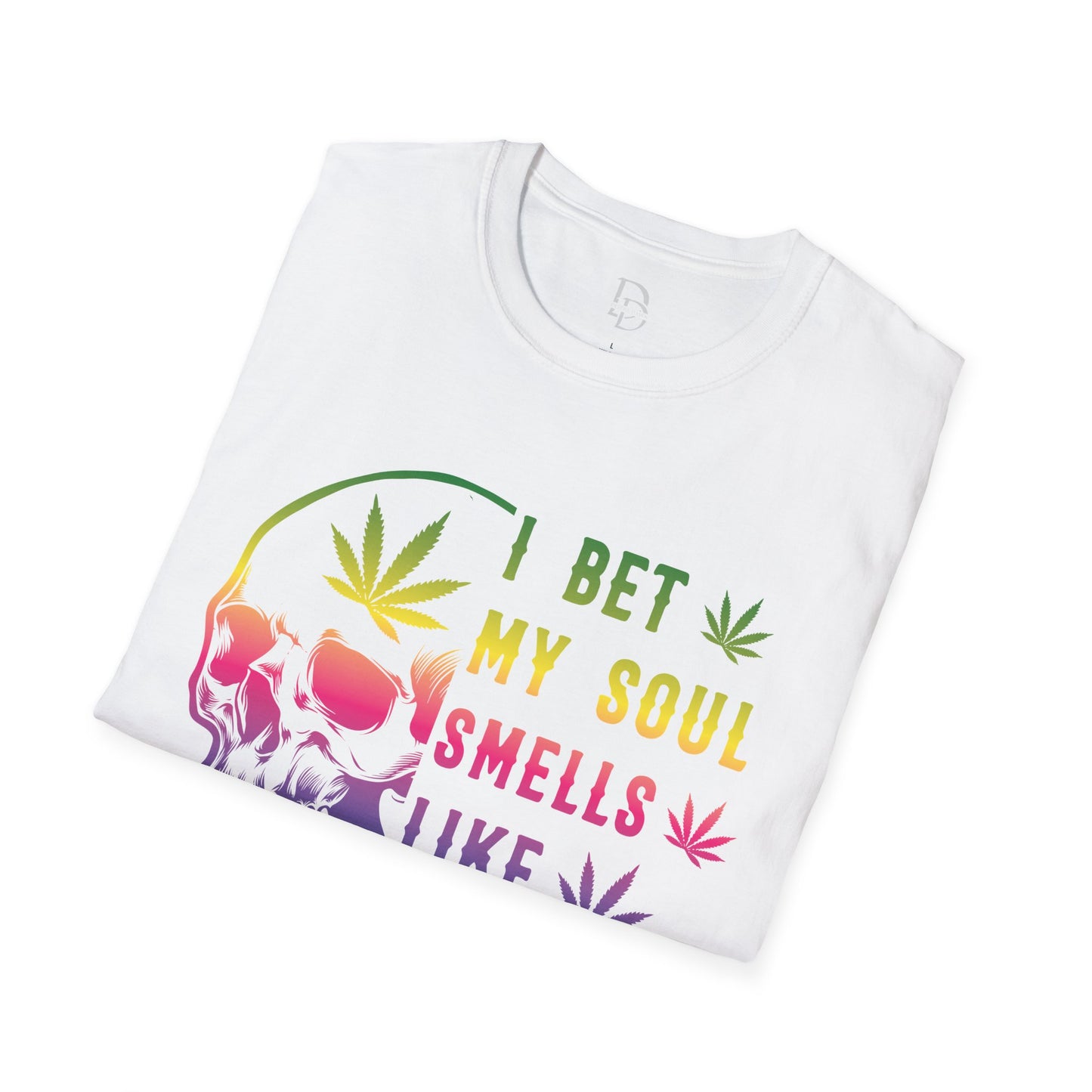 Colorful Skull Weed Unisex T-Shirt