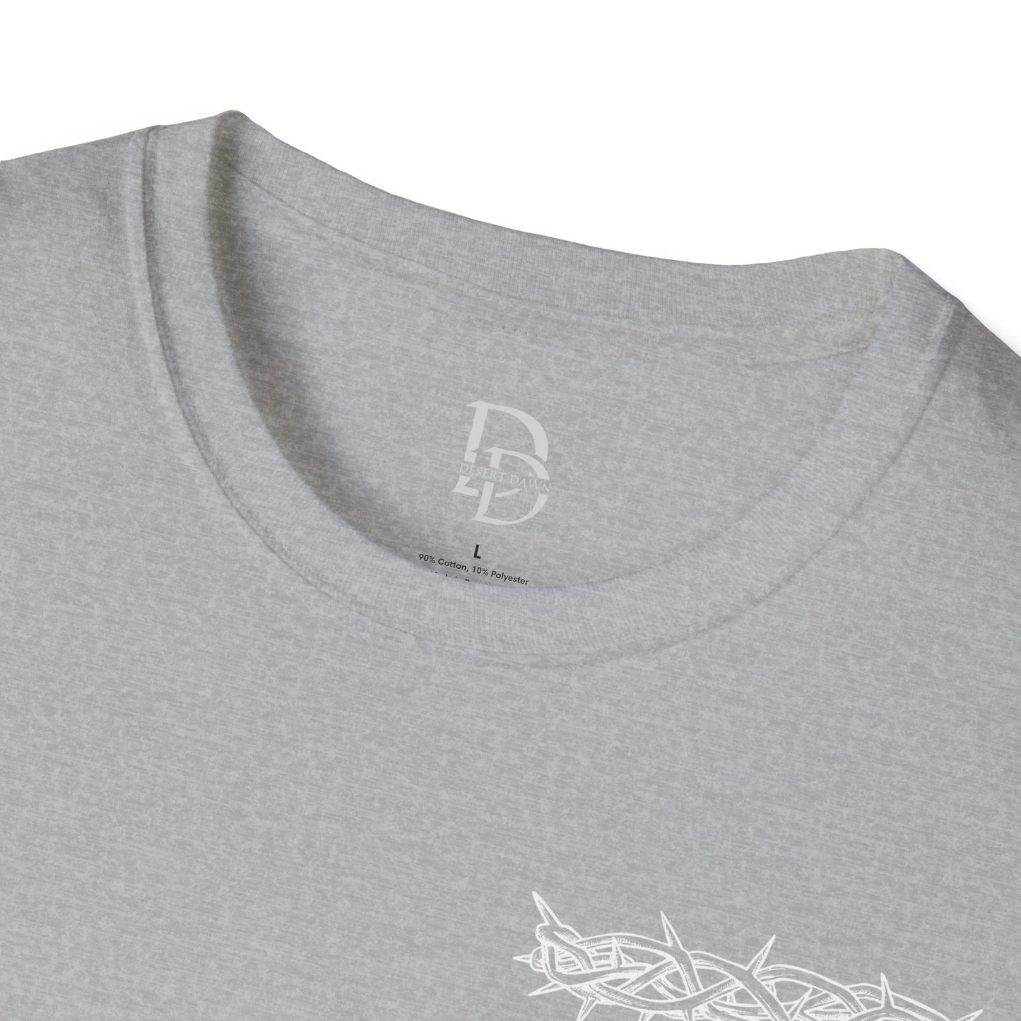Faith-Inspired Unisex T-Shirt - Christ & King W/Thorn Crown Tee