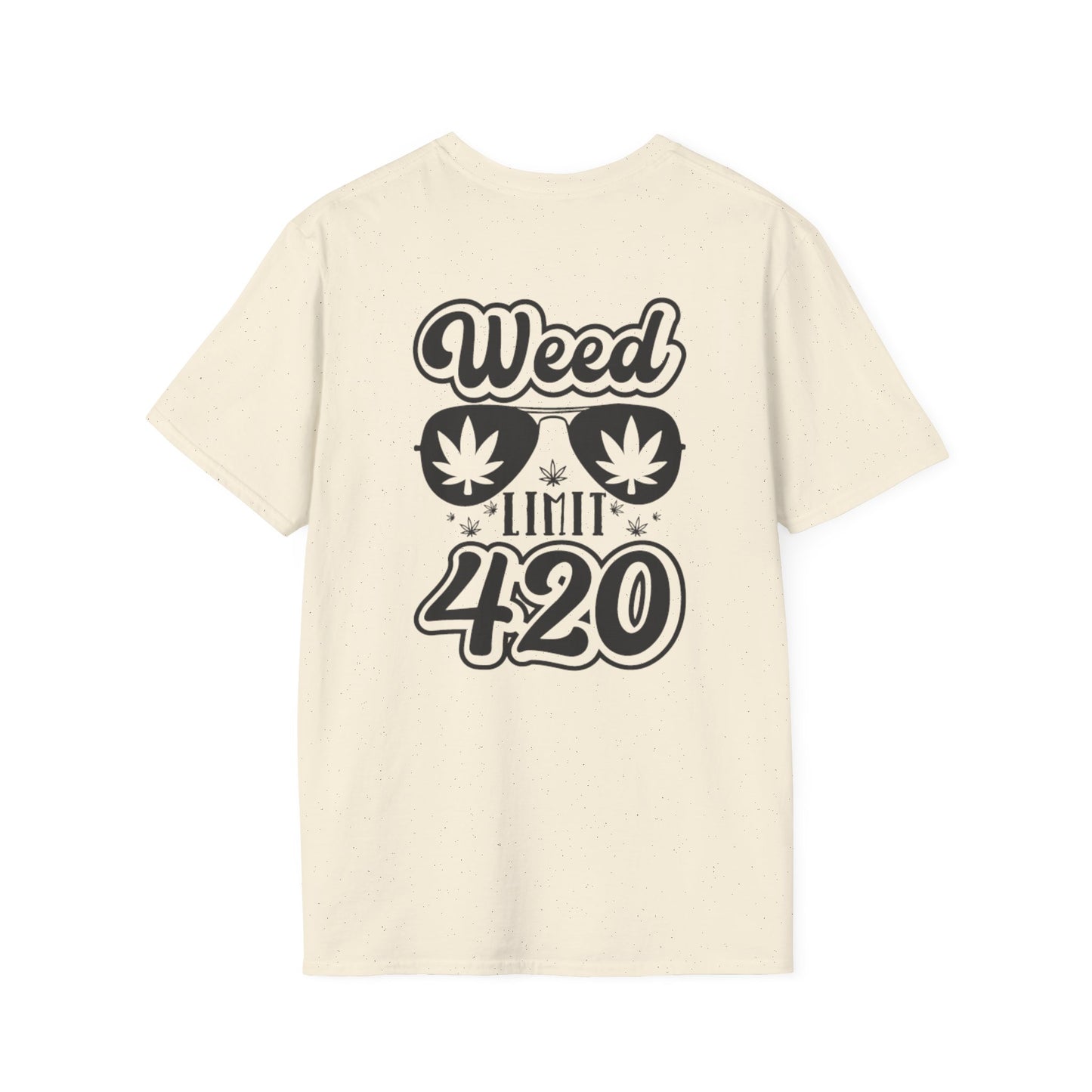 420 Weed Limit Unisex Softstyle T-Shirt | Cannabis Lover Tee for 4/20 Celebrations