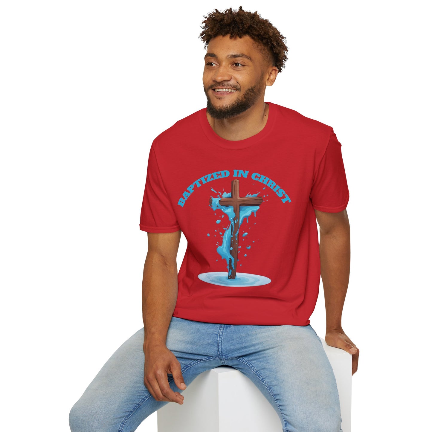 Christian Faith Unisex T-Shirt - Baptized in Christ Religious Apparel