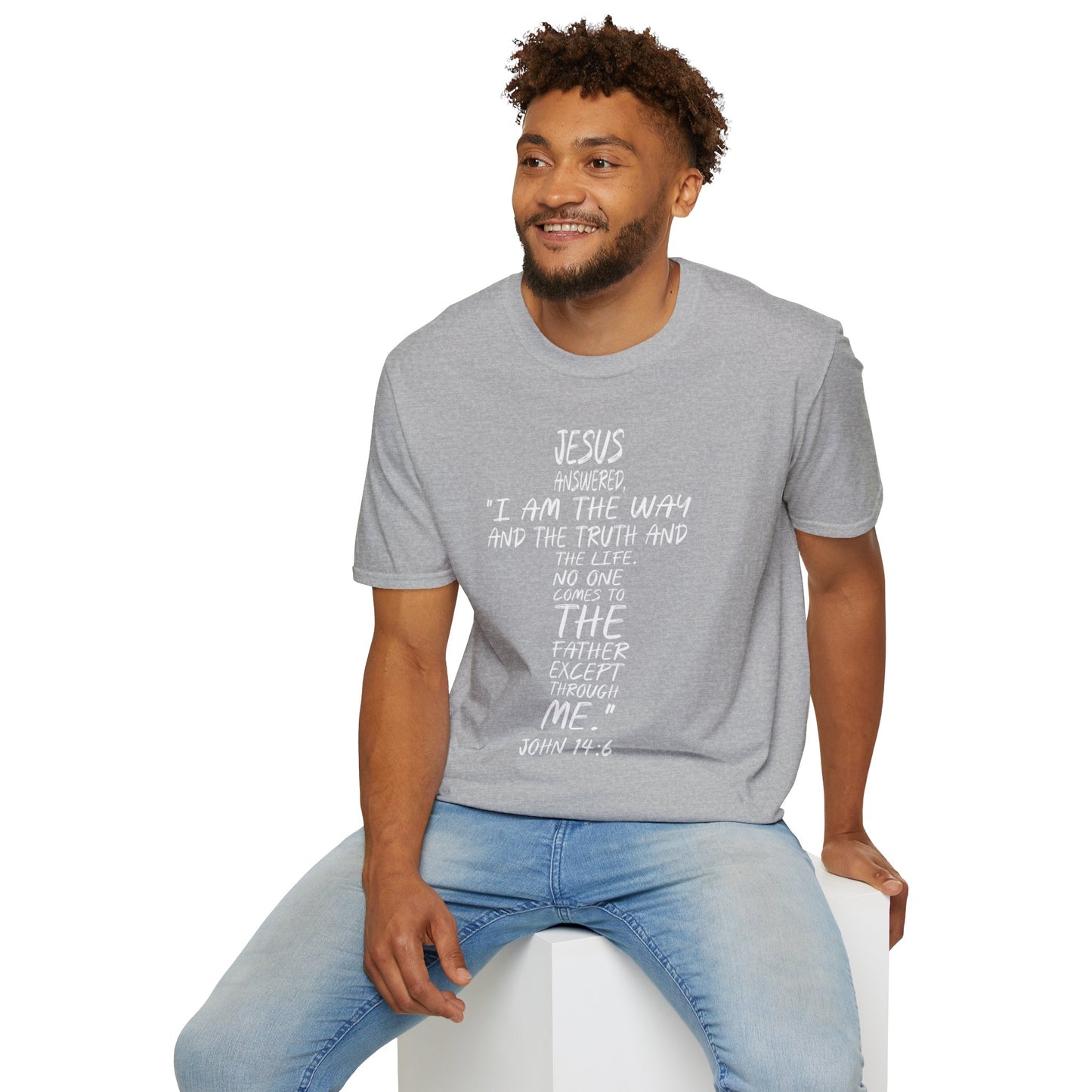 Christian Tee - Inspirational Quote Shirt, John 14:6