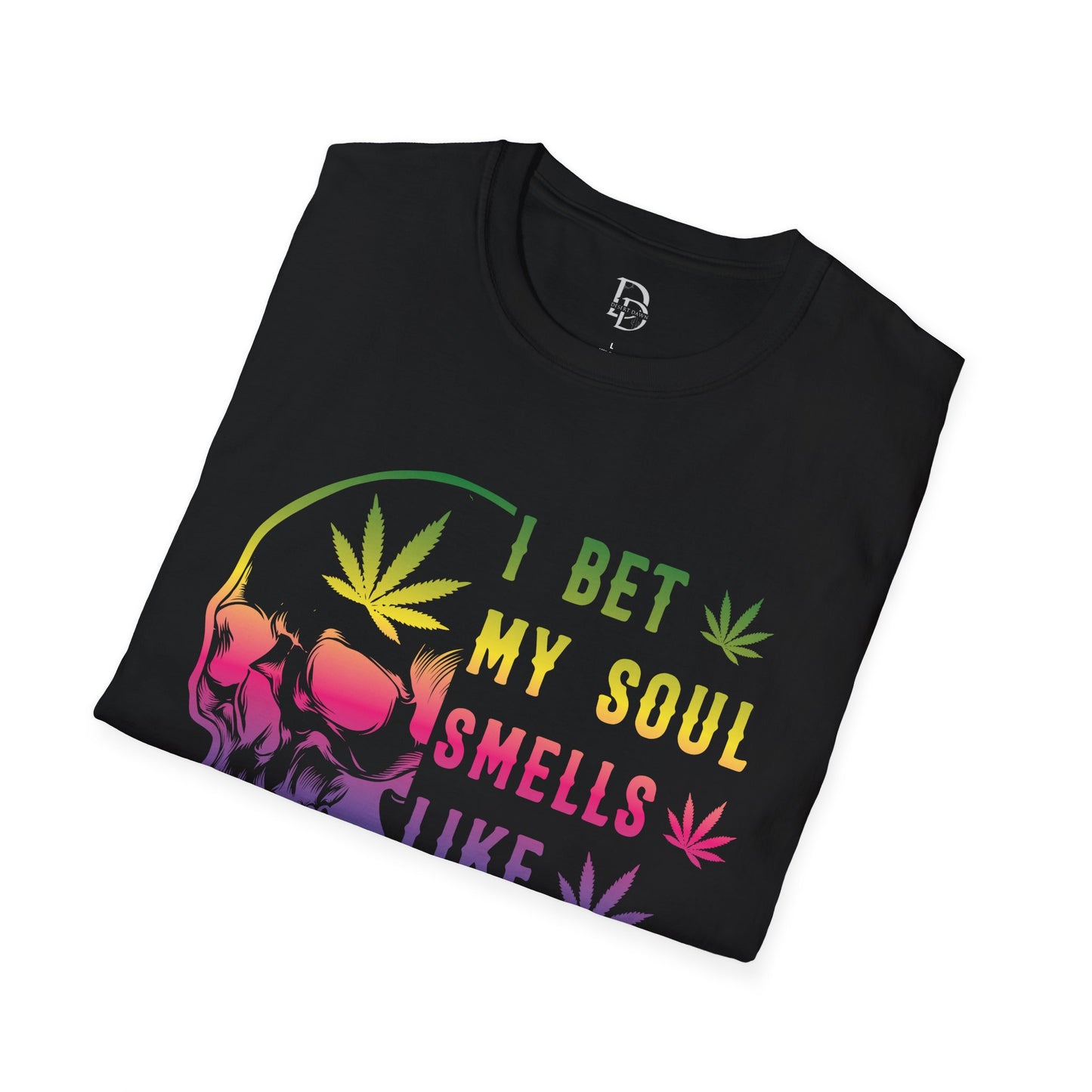 Colorful Skull Weed Unisex T-Shirt