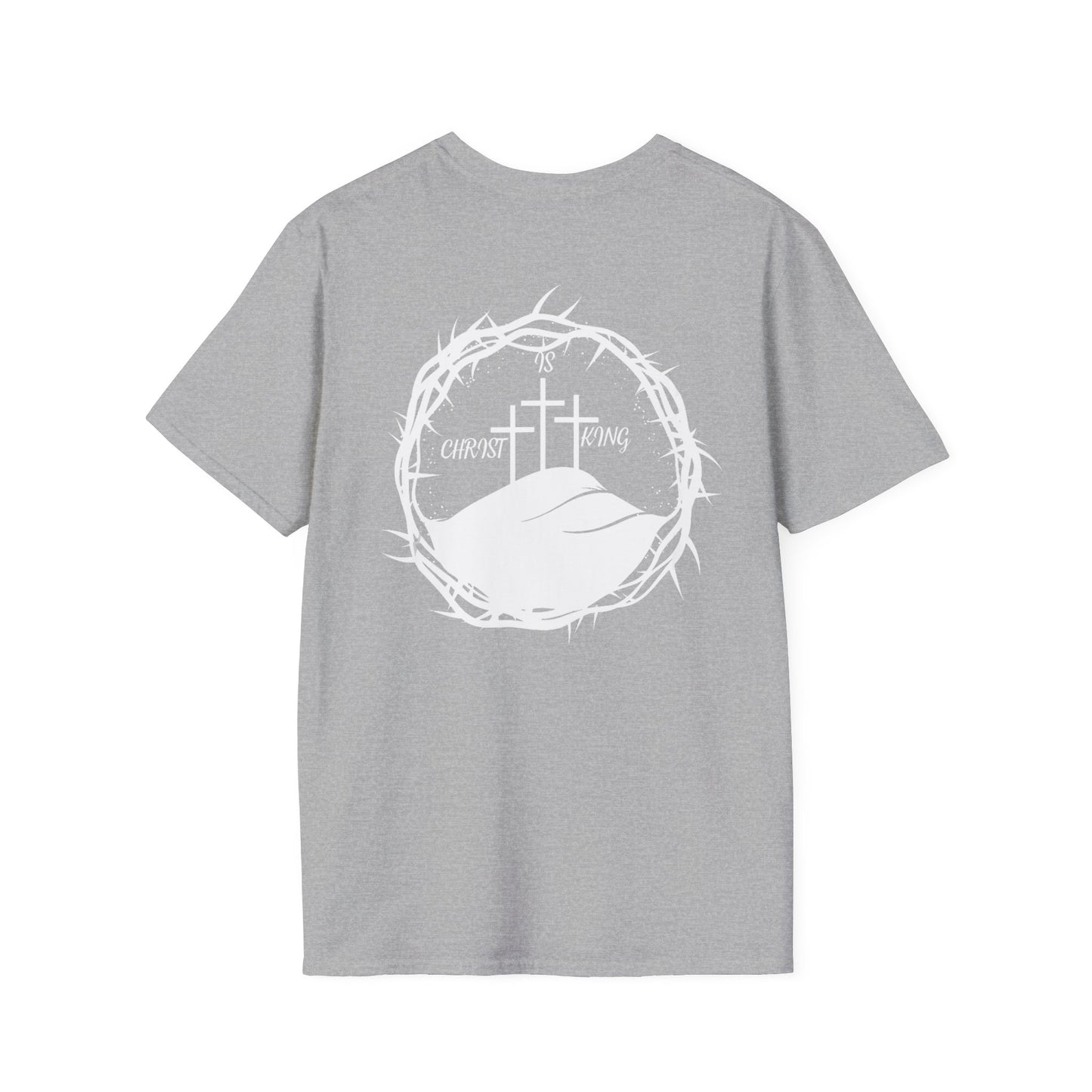 Faith-Inspired Unisex T-Shirt - Christ & King W/Thorn Crown Tee