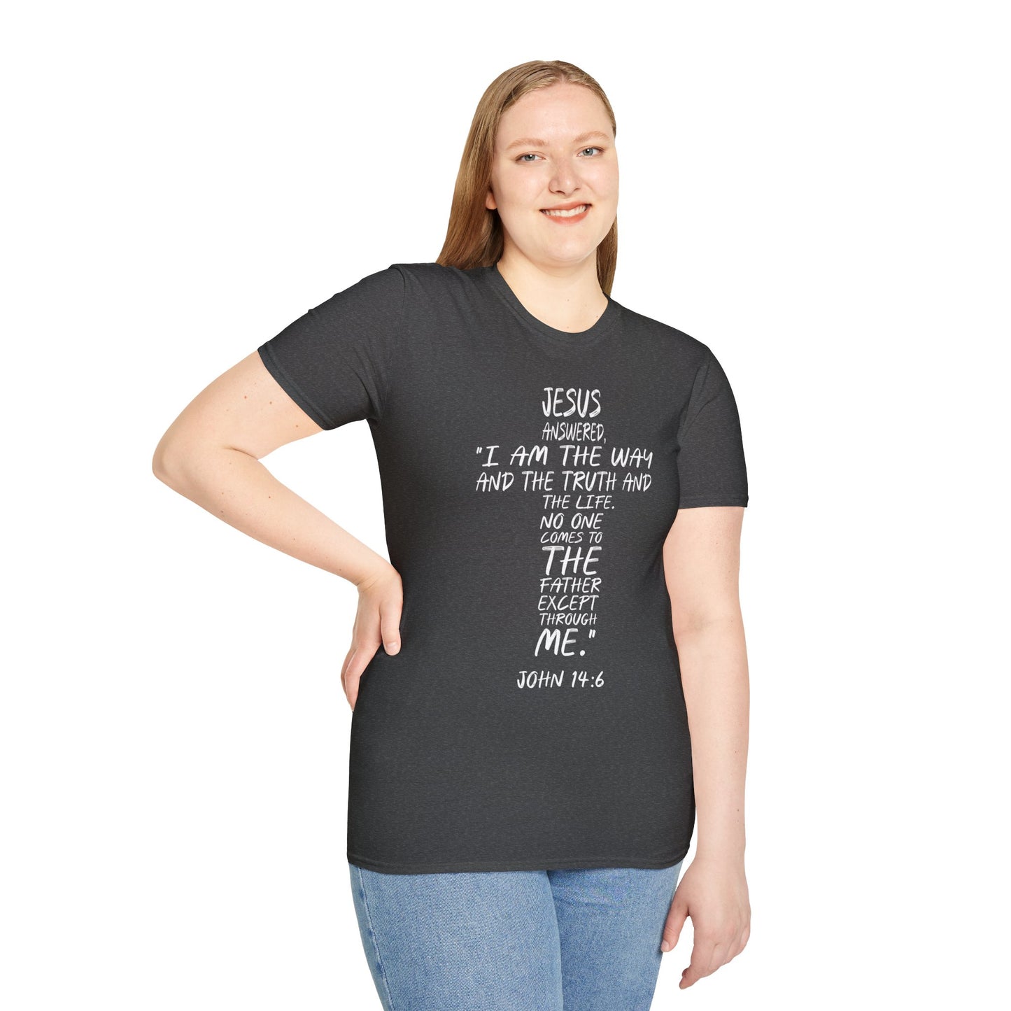 Christian Tee - Inspirational Quote Shirt, John 14:6