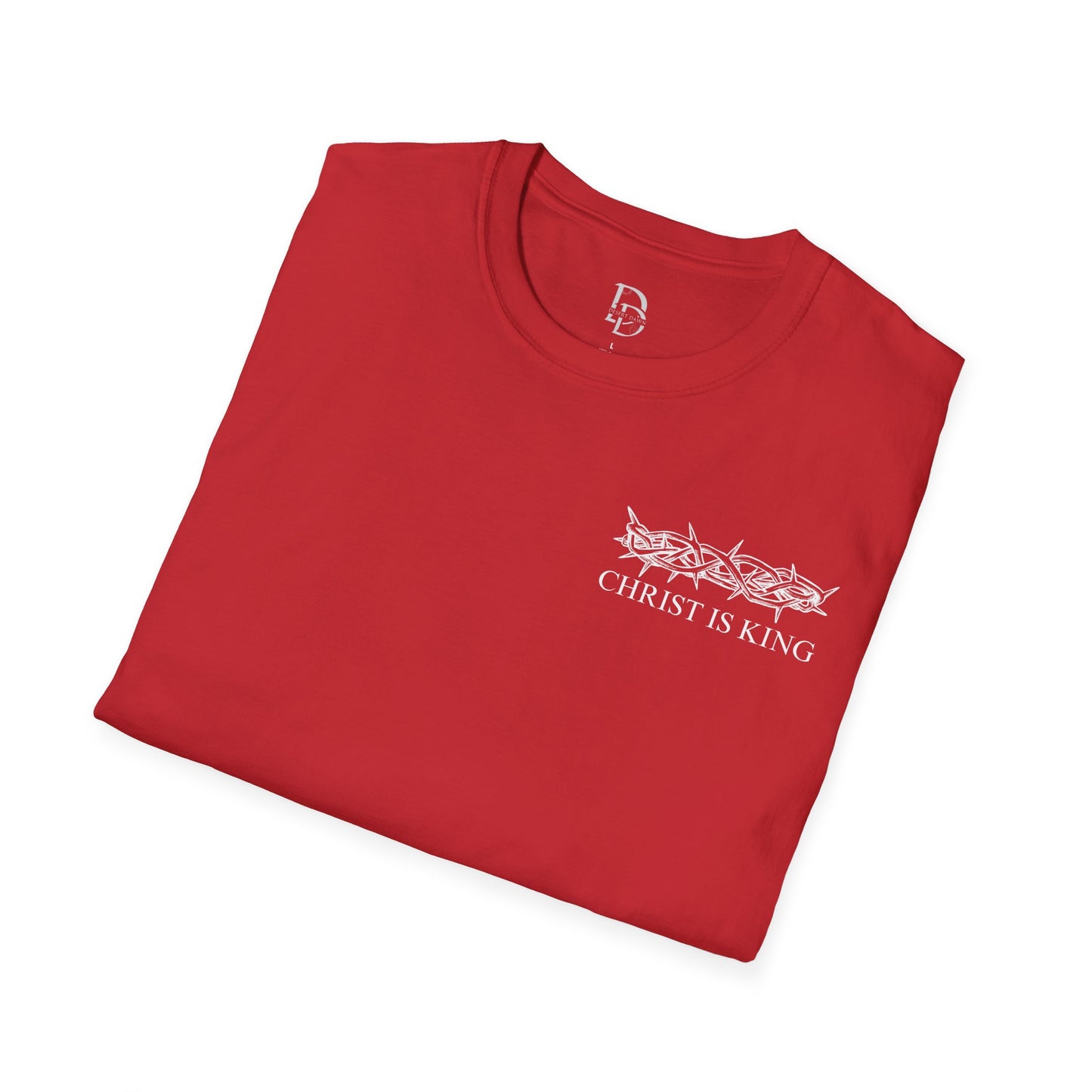 Faith-Inspired Unisex T-Shirt - Christ & King W/Thorn Crown Tee