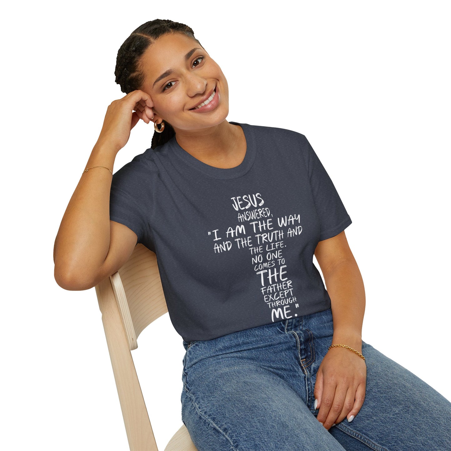 Christian Tee - Inspirational Quote Shirt, John 14:6