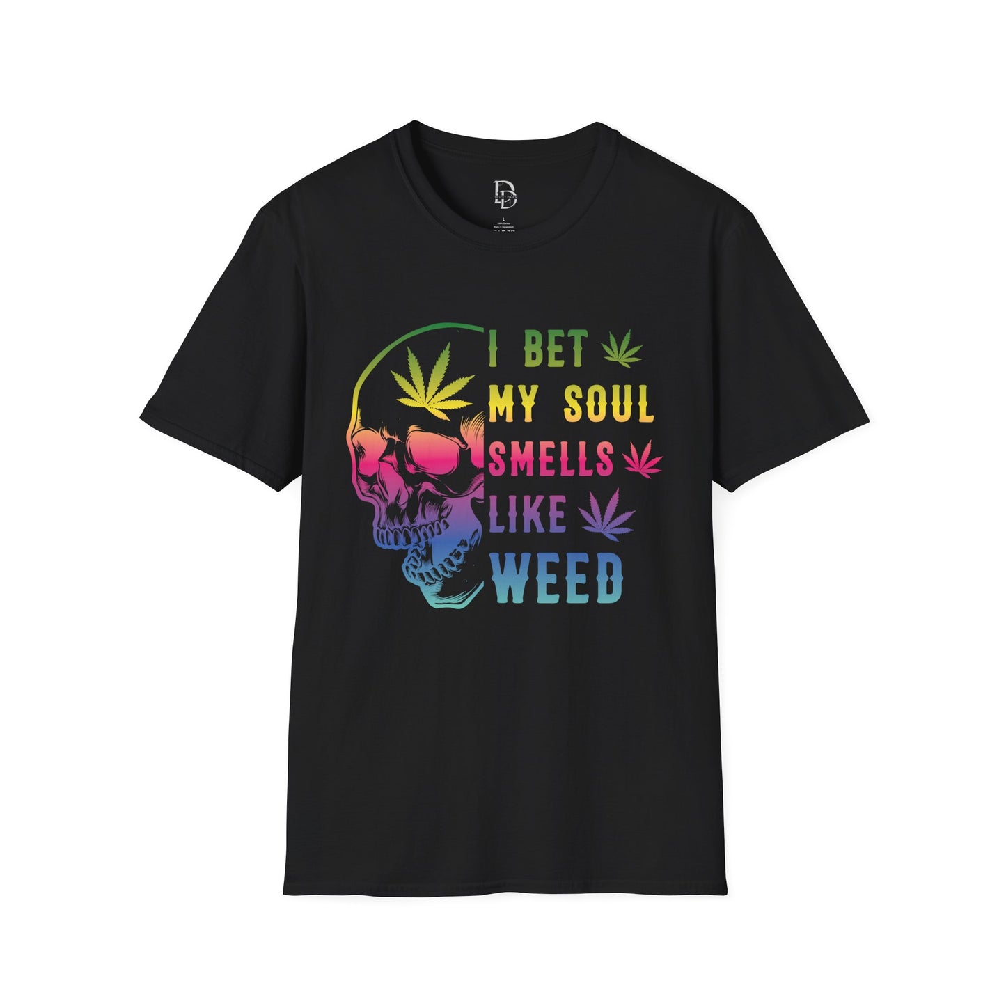 Colorful Skull Weed Unisex T-Shirt