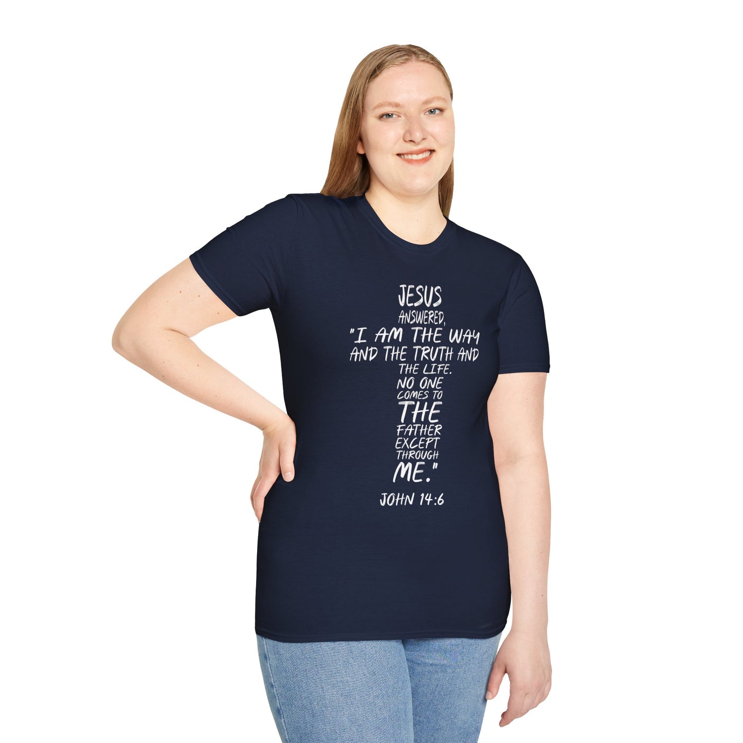 Christian Tee - Inspirational Quote Shirt, John 14:6
