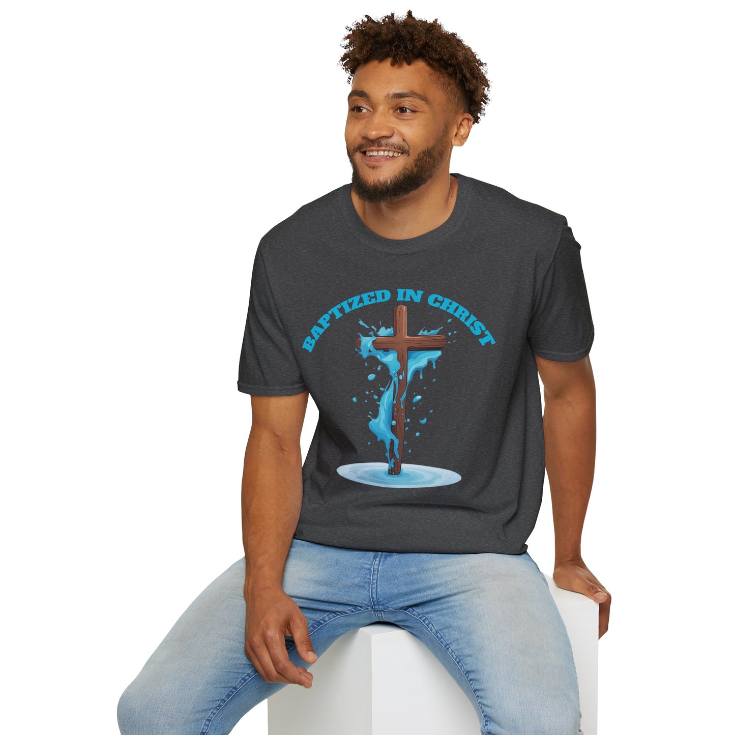 Christian Faith Unisex T-Shirt - Baptized in Christ Religious Apparel