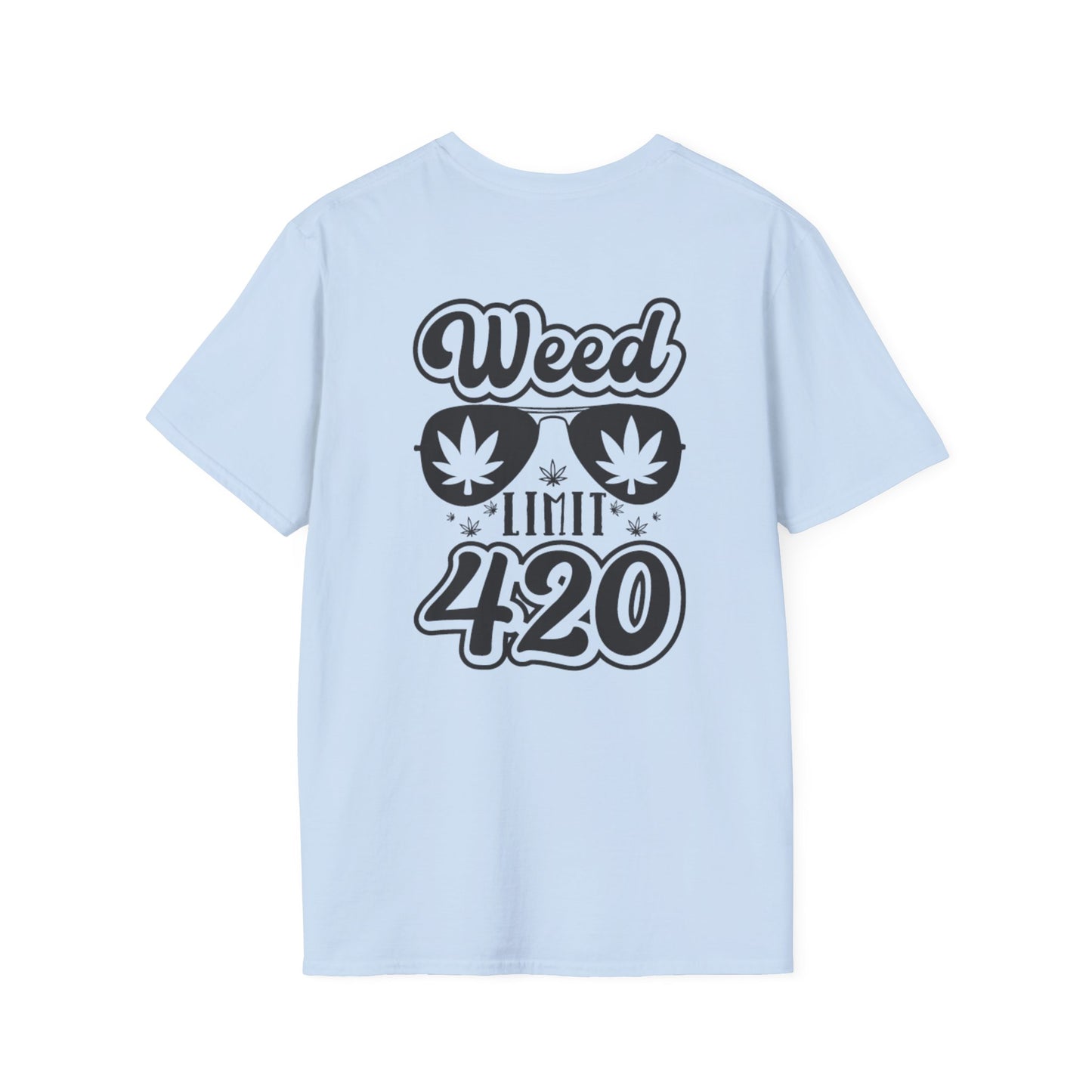 420 Weed Limit Unisex Softstyle T-Shirt | Cannabis Lover Tee for 4/20 Celebrations