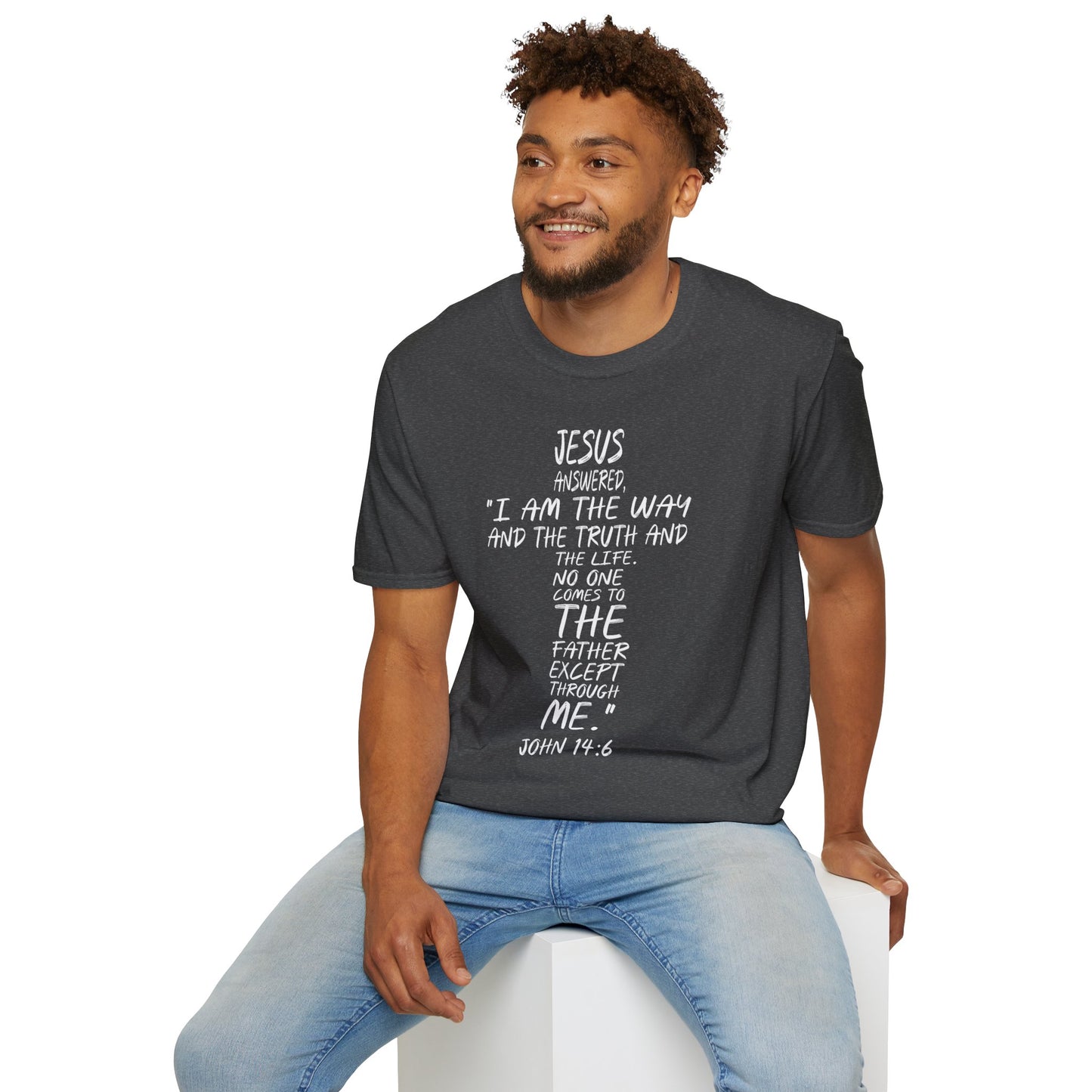 Christian Tee - Inspirational Quote Shirt, John 14:6