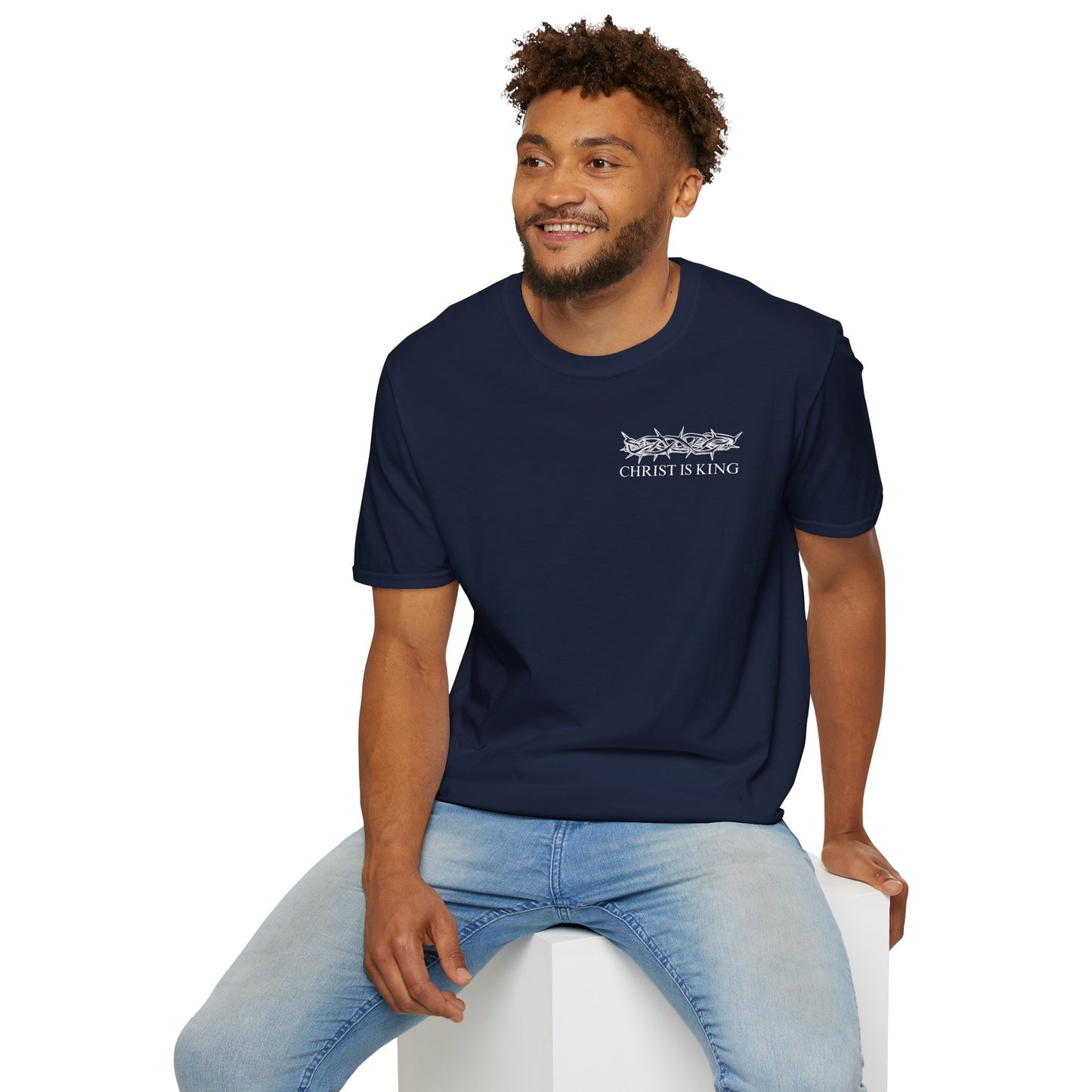 Faith-Inspired Unisex T-Shirt - Christ & King W/Thorn Crown Tee