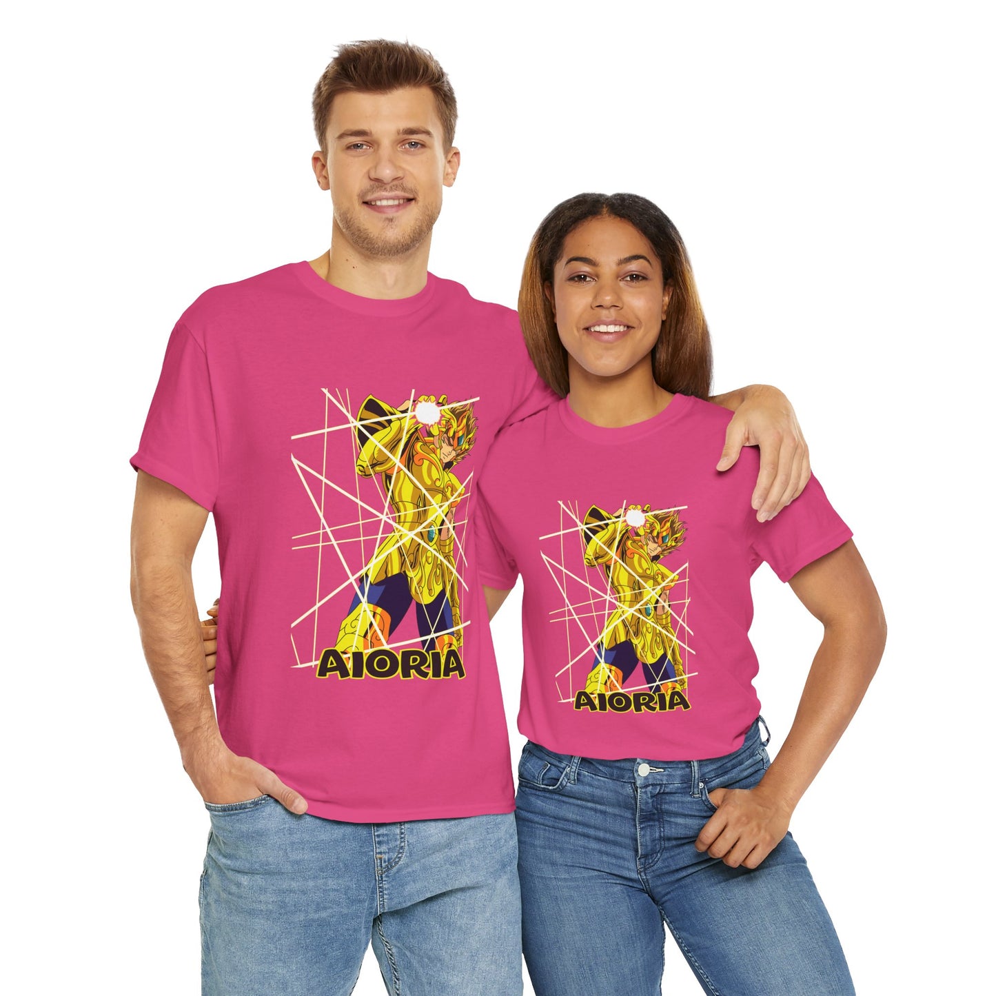 T-Shirt Aioria Anime Character Design