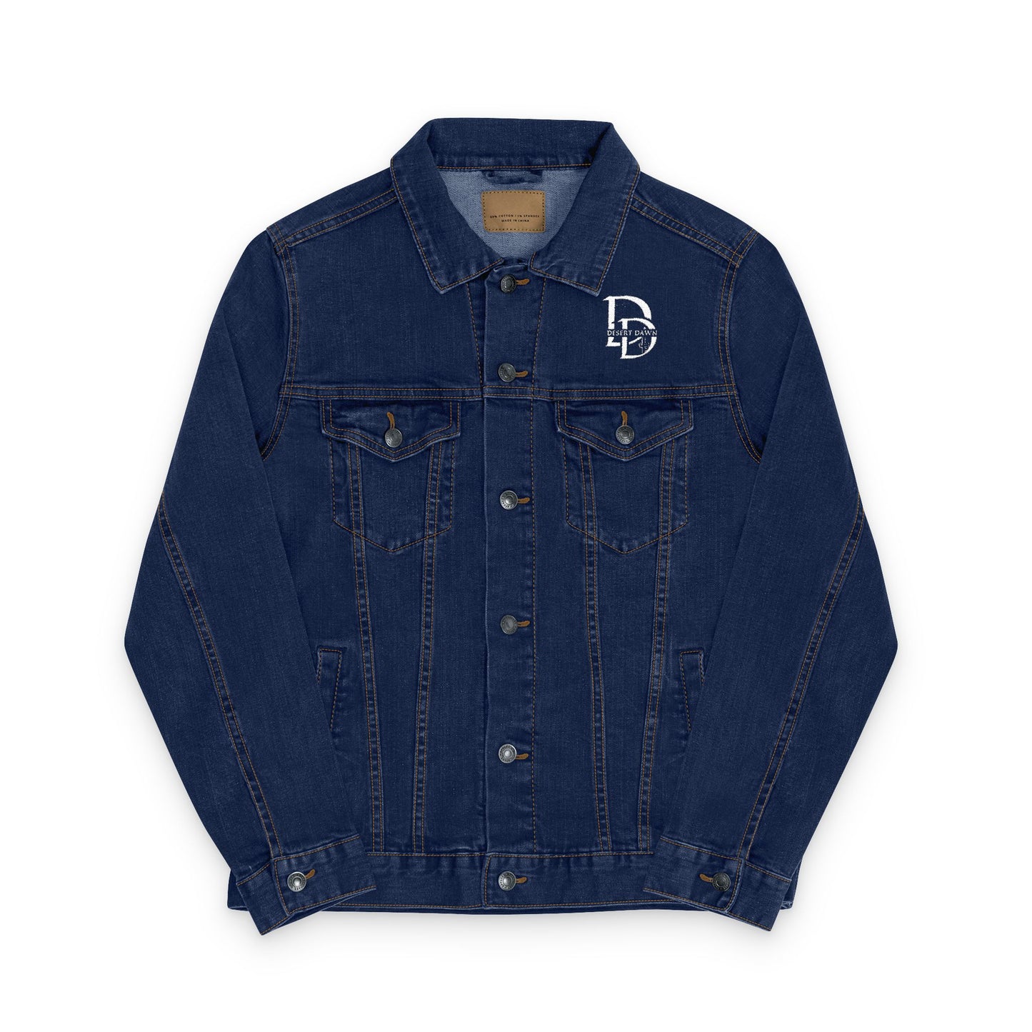 Embroidered Desert Dawn Denim Jacket