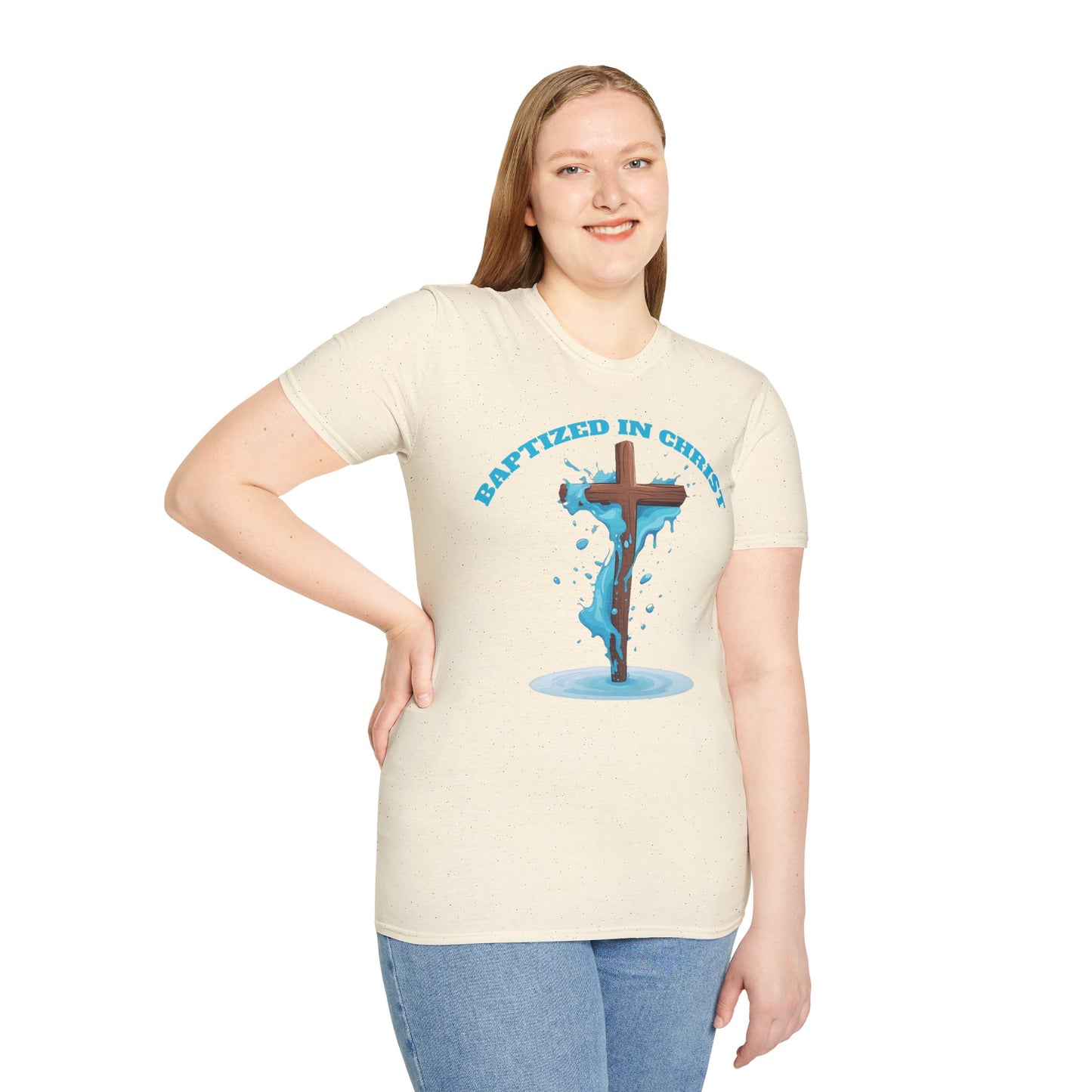 Christian Faith Unisex T-Shirt - Baptized in Christ Religious Apparel