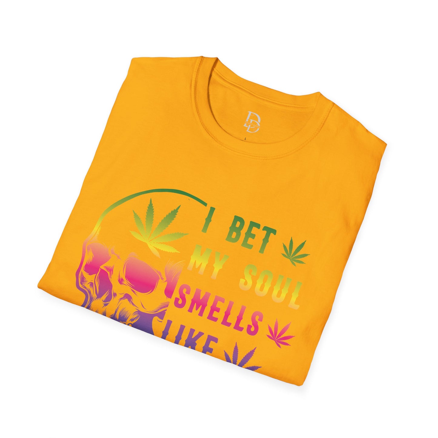 Colorful Skull Weed Unisex T-Shirt