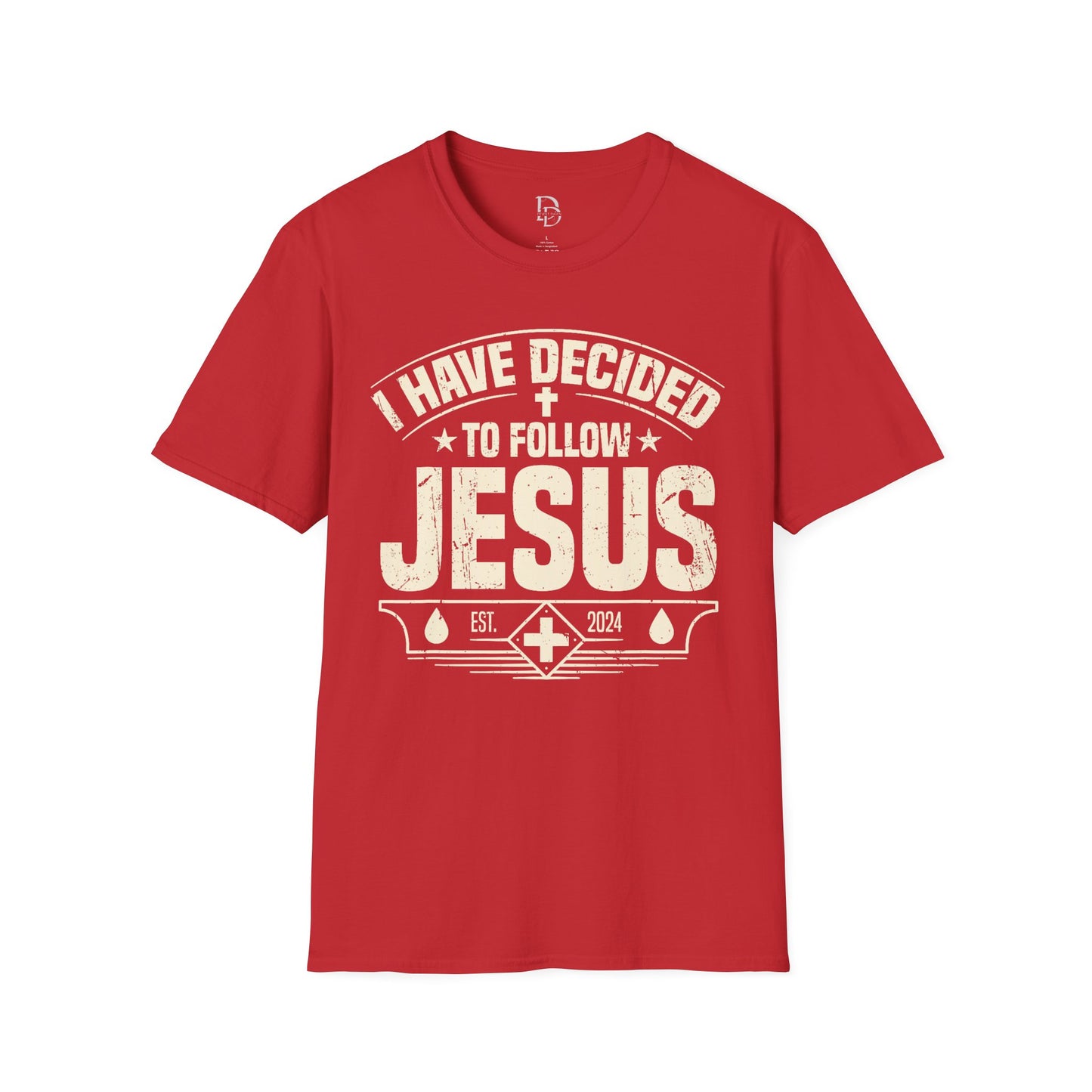 Faith Inspirational T-Shirt - 'I Have Decided to Follow Jesus', Unisex Tee