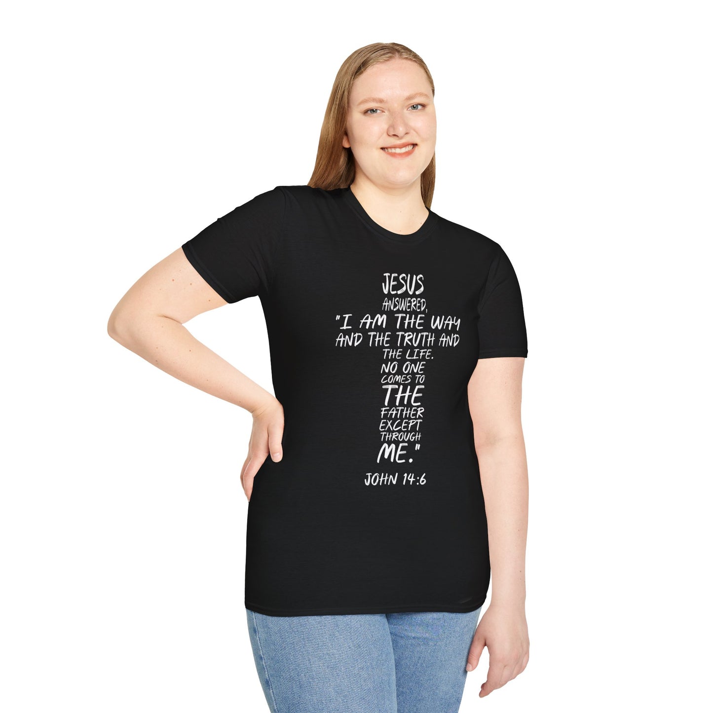 Christian Tee - Inspirational Quote Shirt, John 14:6