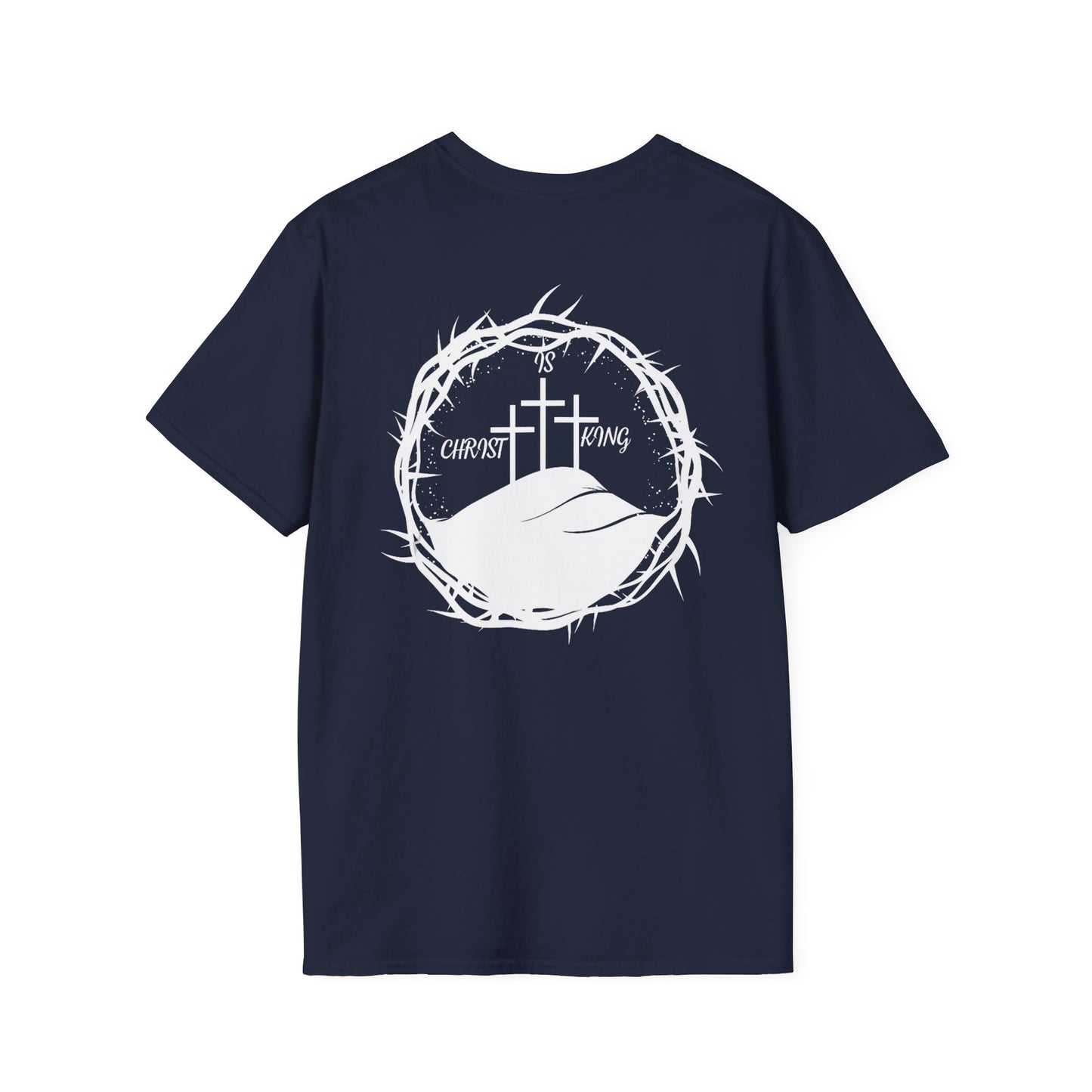 Faith-Inspired Unisex T-Shirt - Christ & King W/Thorn Crown Tee