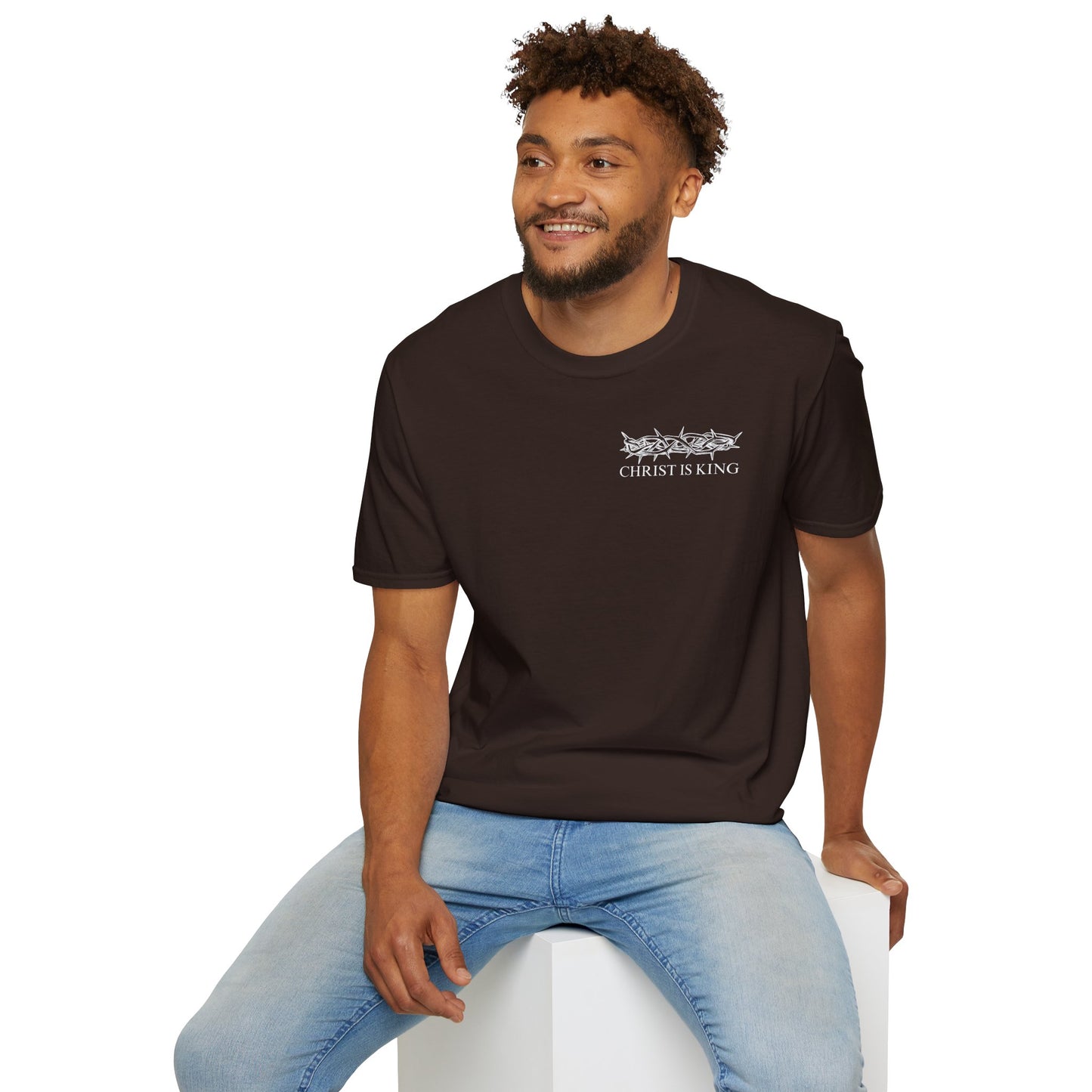 Faith-Inspired Unisex T-Shirt - Christ & King W/Thorn Crown Tee