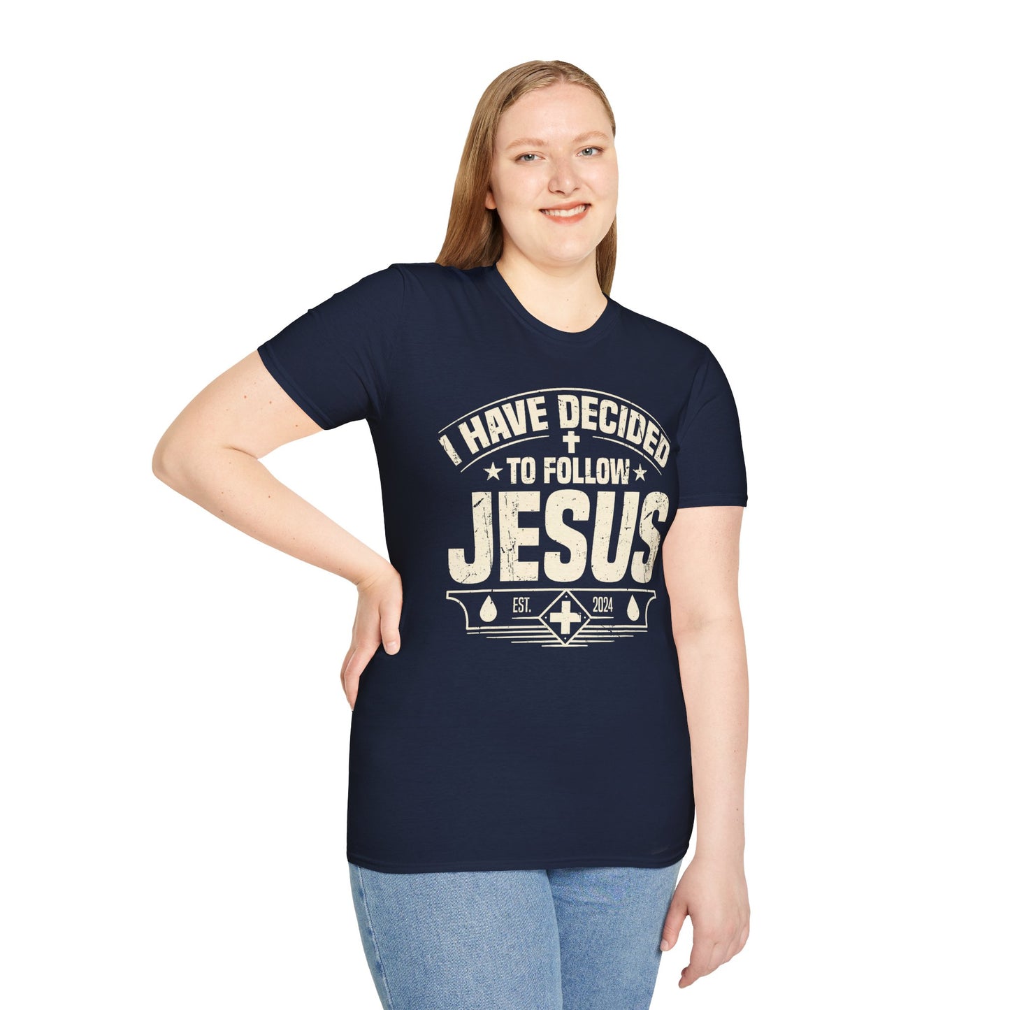 Faith Inspirational T-Shirt - 'I Have Decided to Follow Jesus', Unisex Tee