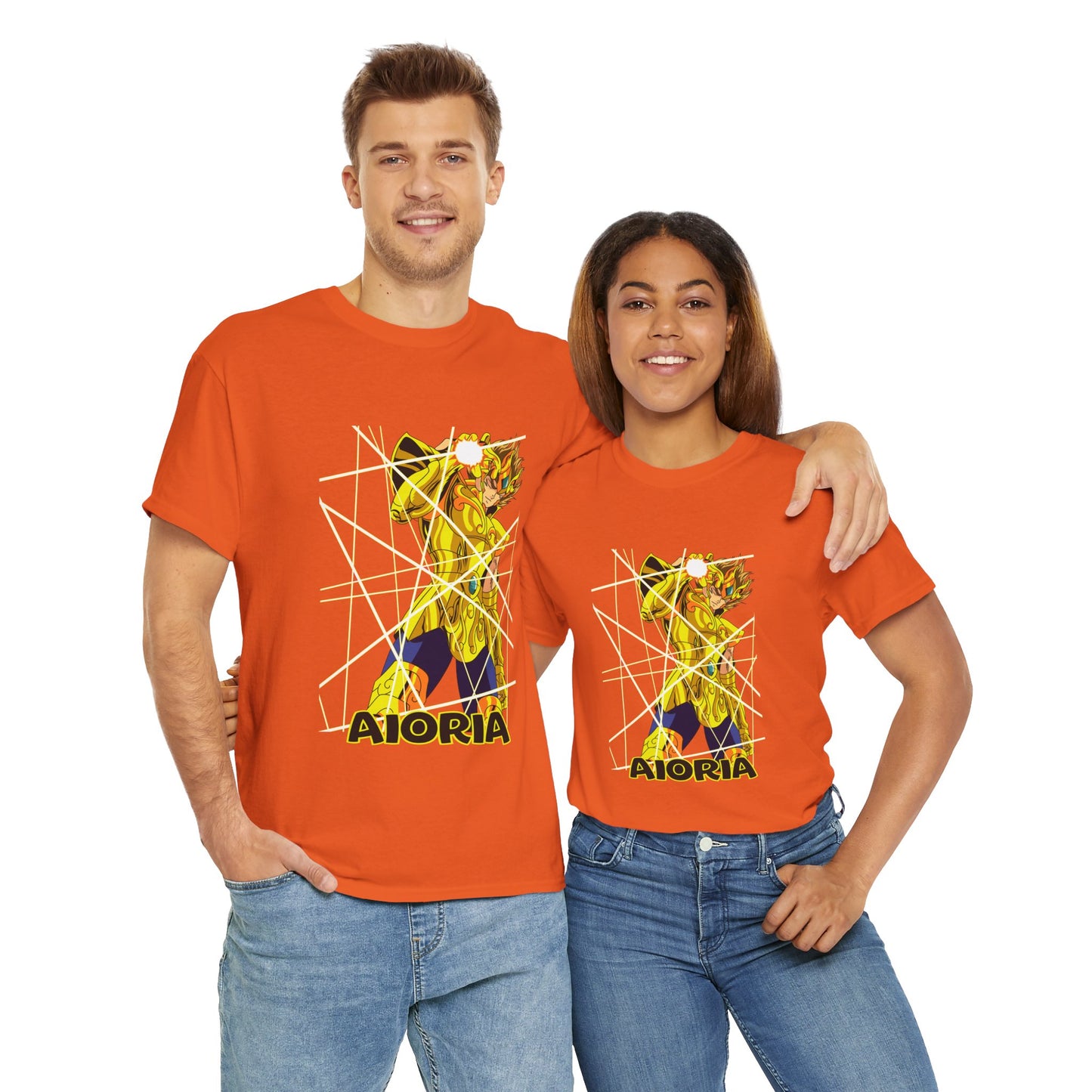 T-Shirt Aioria Anime Character Design