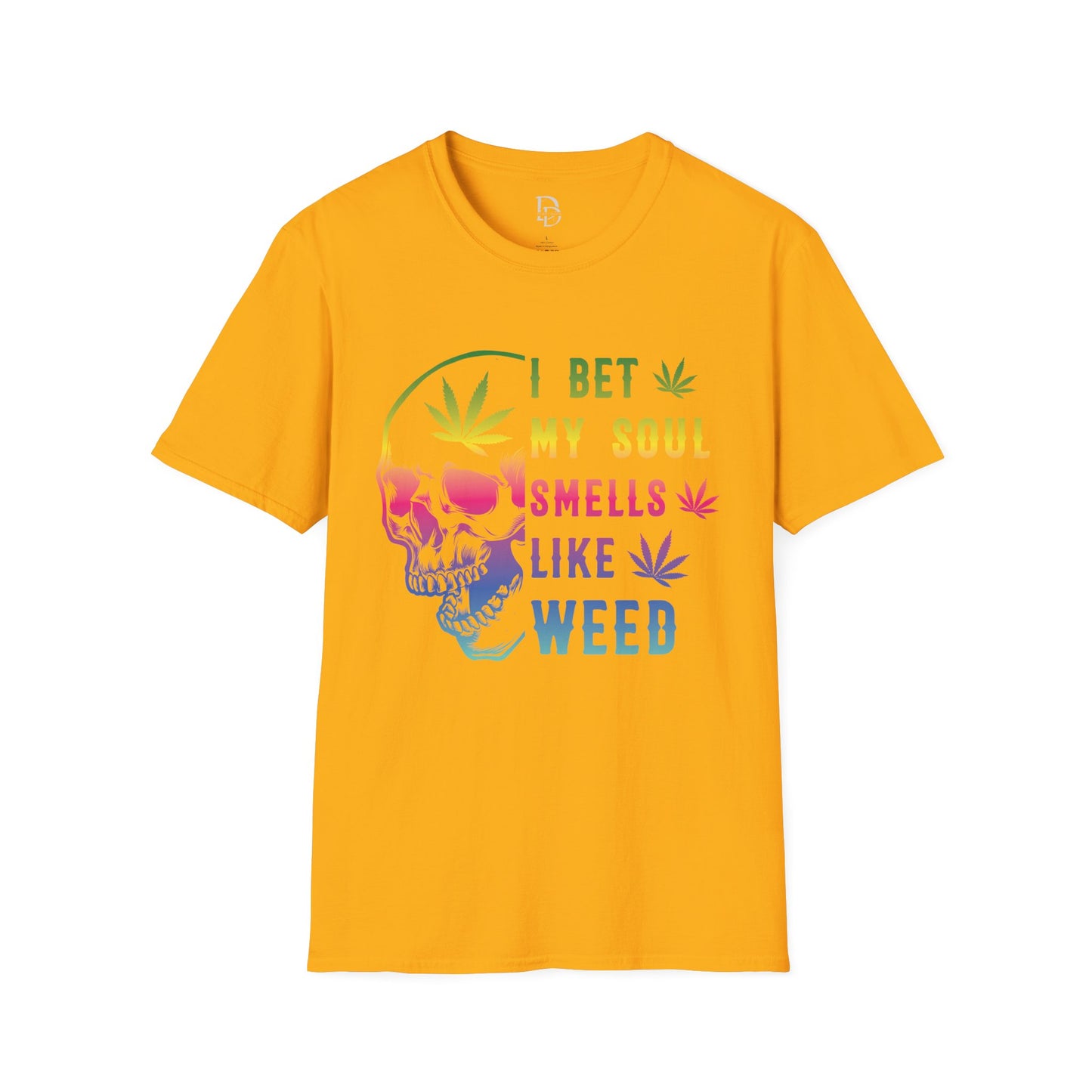 Colorful Skull Weed Unisex T-Shirt
