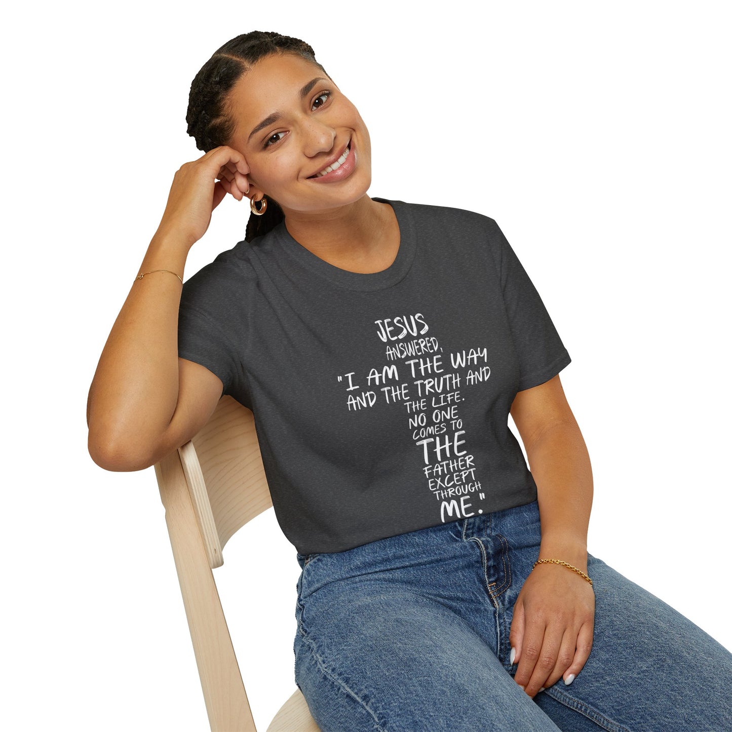 Christian Tee - Inspirational Quote Shirt, John 14:6
