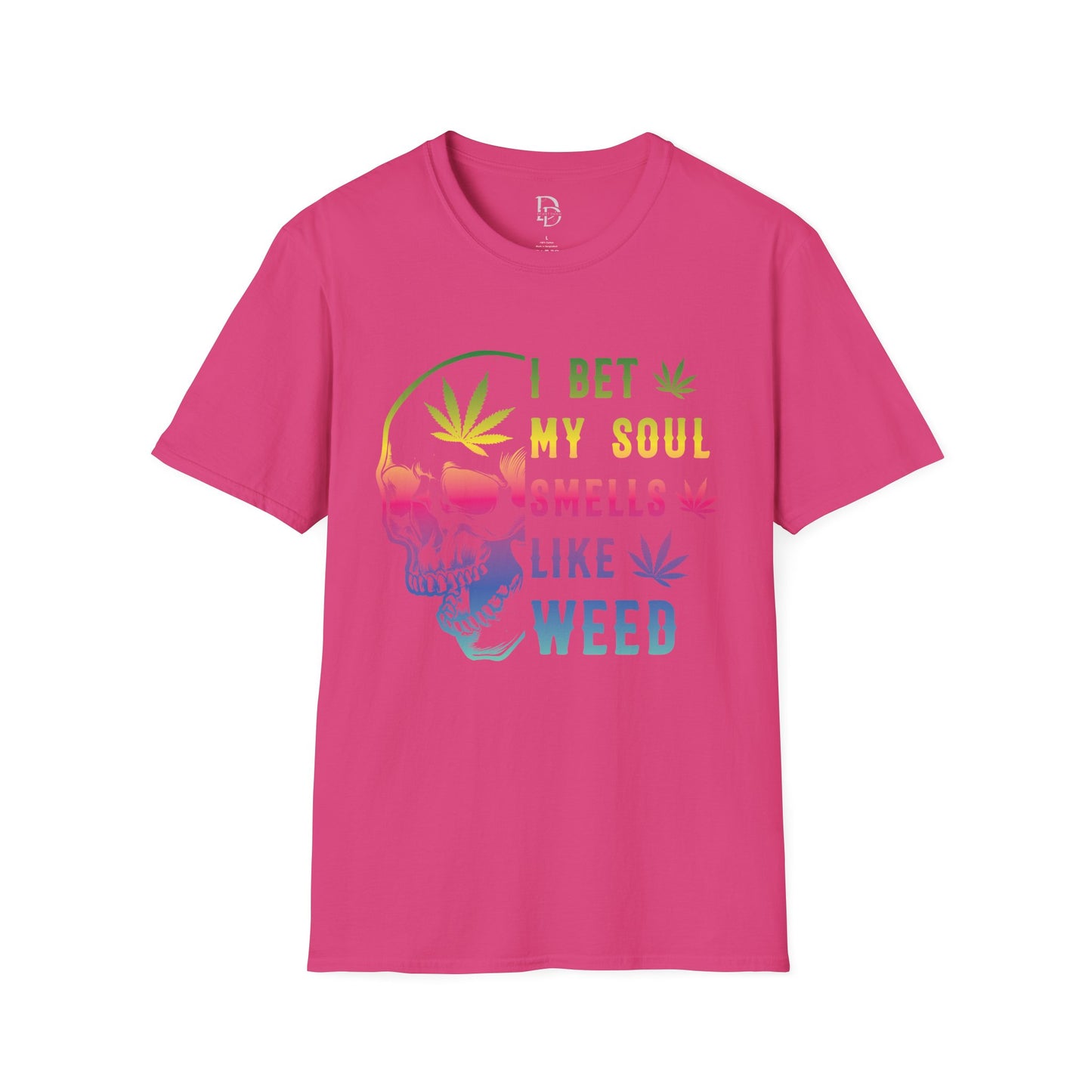 Colorful Skull Weed Unisex T-Shirt