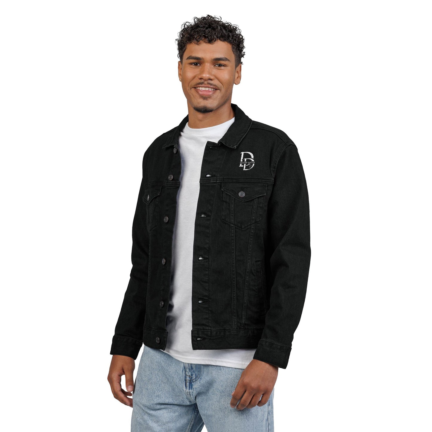 Embroidered Desert Dawn Denim Jacket