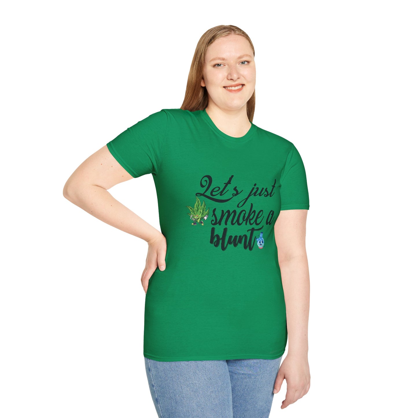Unisex T-Shirt with Blunt Smoking Quote