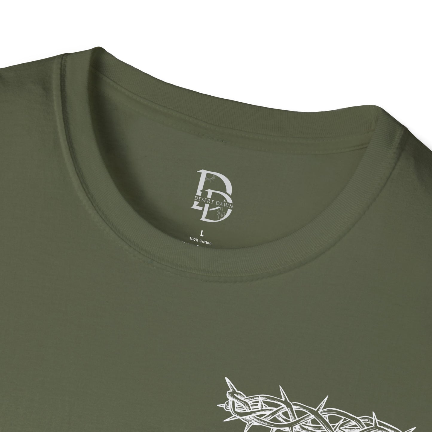 Faith-Inspired Unisex T-Shirt - Christ & King W/Thorn Crown Tee