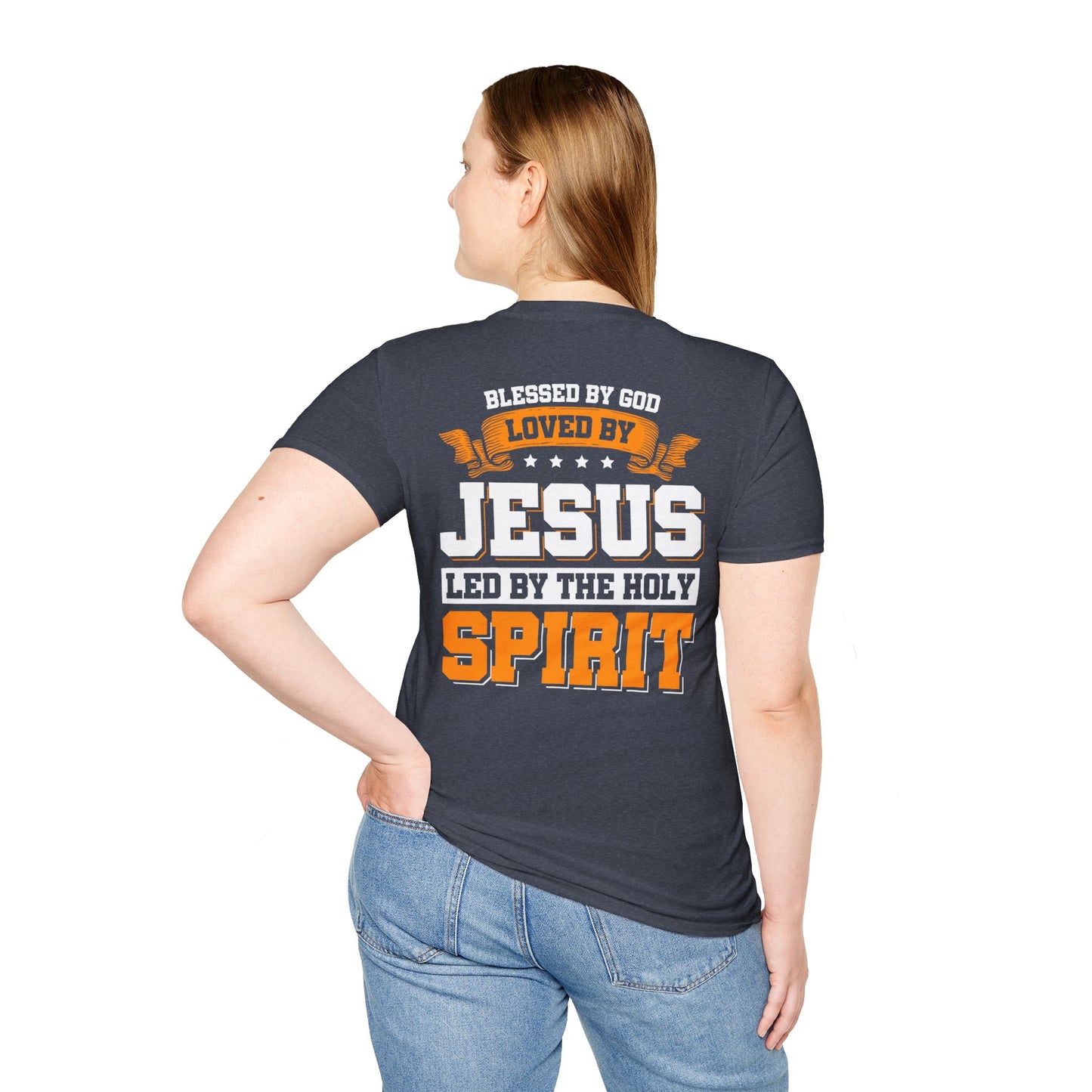 Christian T-Shirt Blessed loved and led