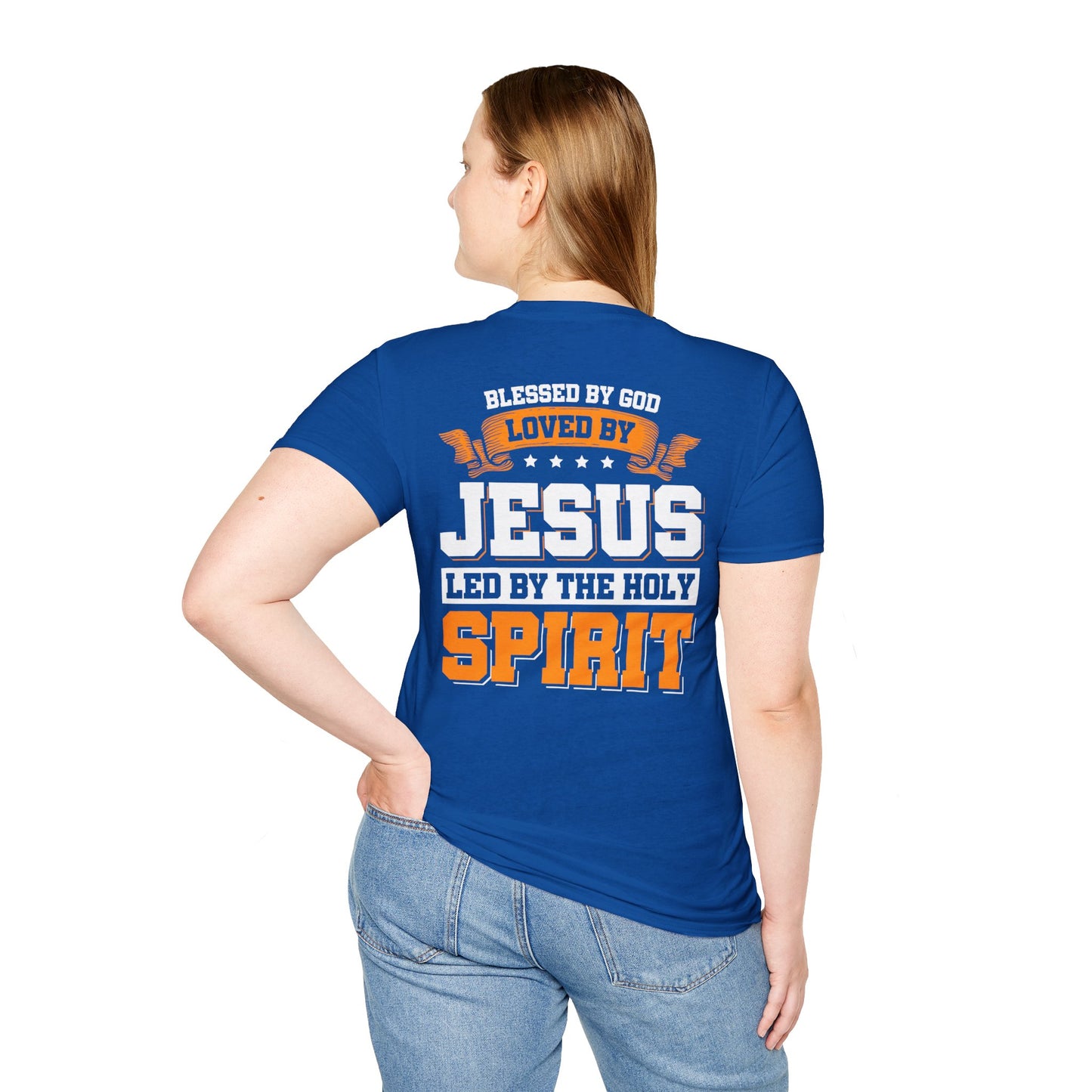 Christian T-Shirt Blessed loved and led