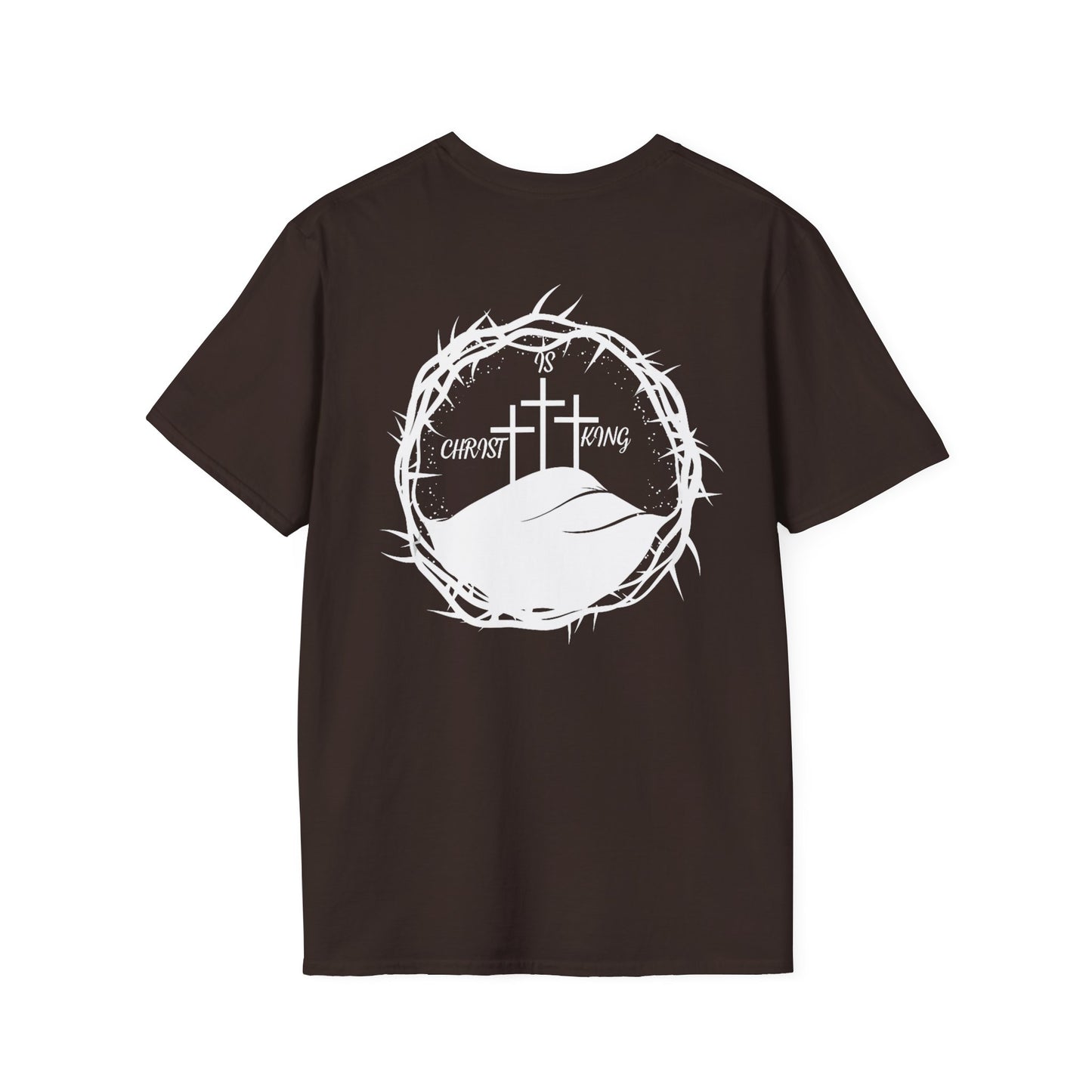Faith-Inspired Unisex T-Shirt - Christ & King W/Thorn Crown Tee