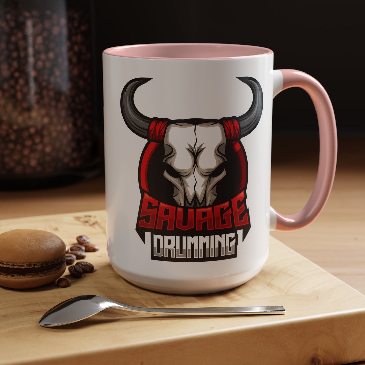 Savage Drumming Accent Coffee Mug | 11 & 15oz |