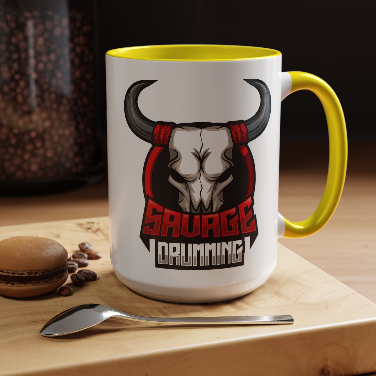 Savage Drumming Accent Coffee Mug | 11 & 15oz |