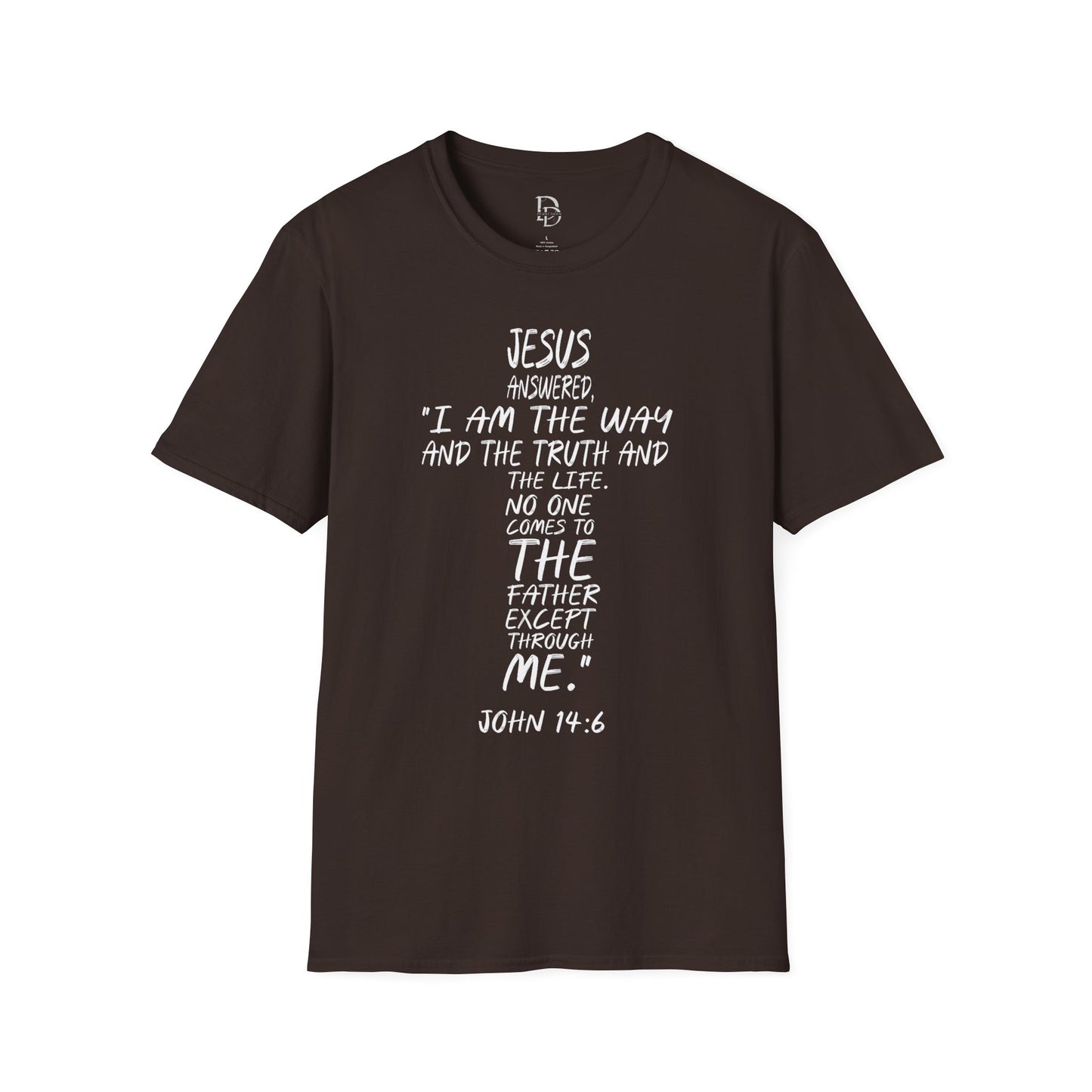 Christian Tee - Inspirational Quote Shirt, John 14:6