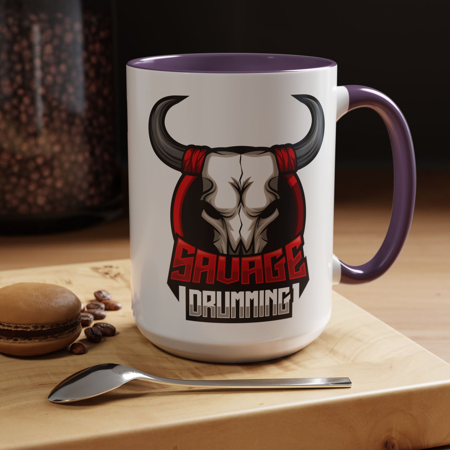 Savage Drumming Accent Coffee Mug | 11 & 15oz |
