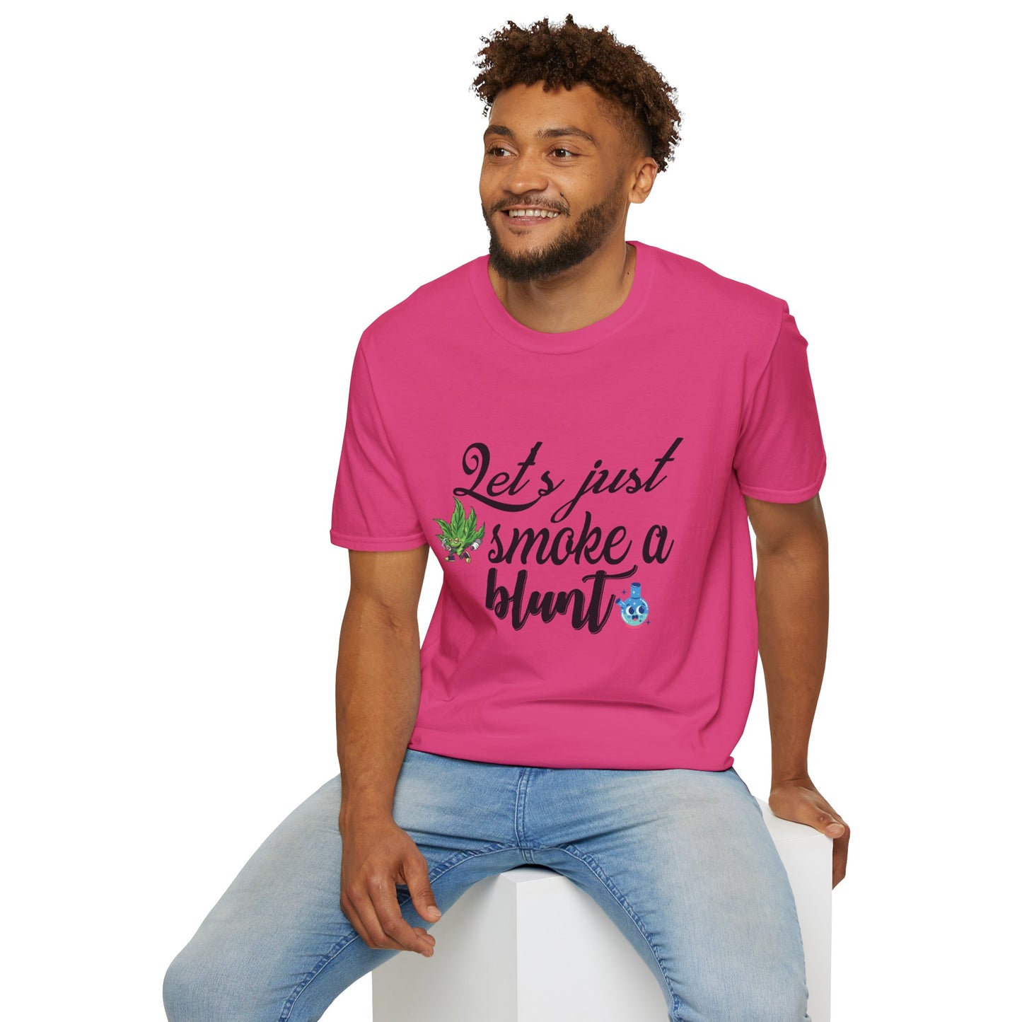 Unisex T-Shirt with Blunt Smoking Quote