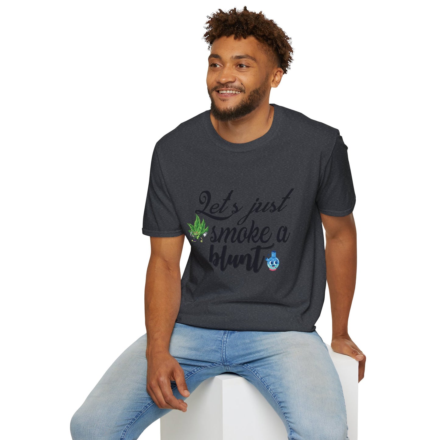Unisex T-Shirt with Blunt Smoking Quote