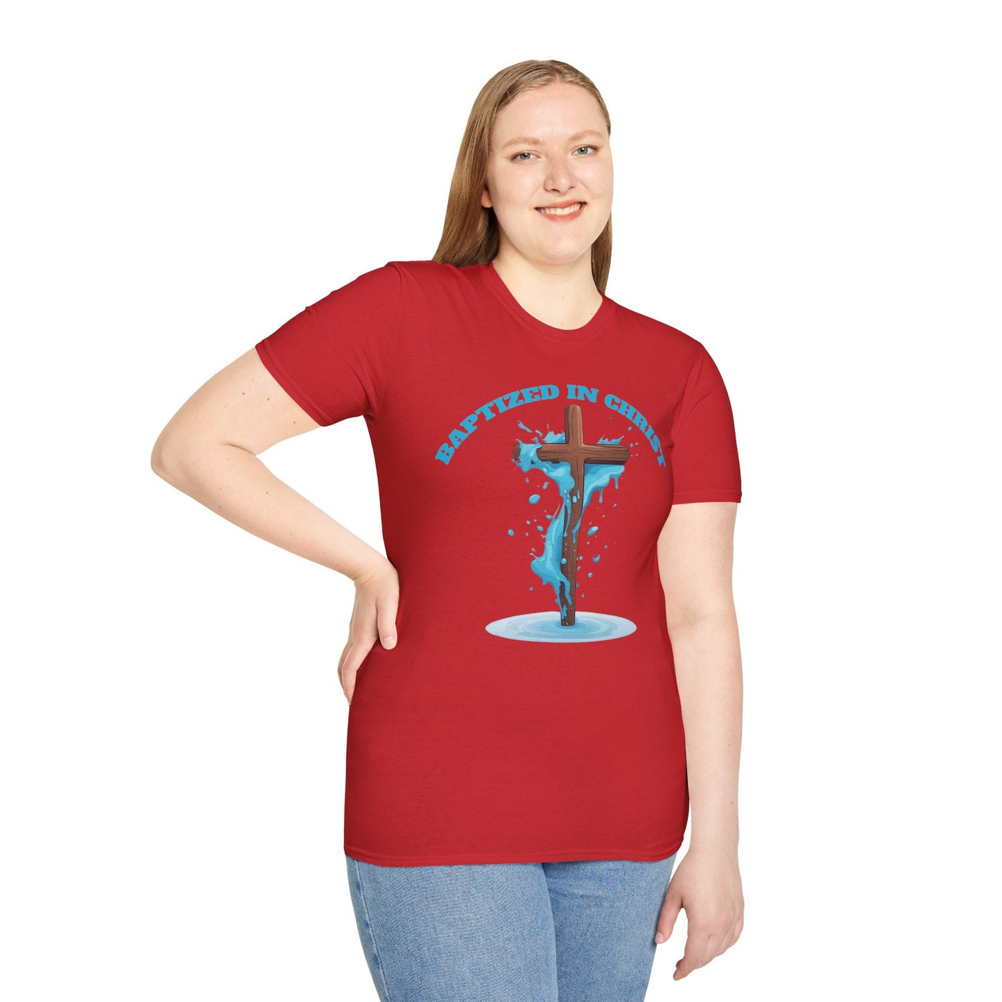 Christian Faith Unisex T-Shirt - Baptized in Christ Religious Apparel