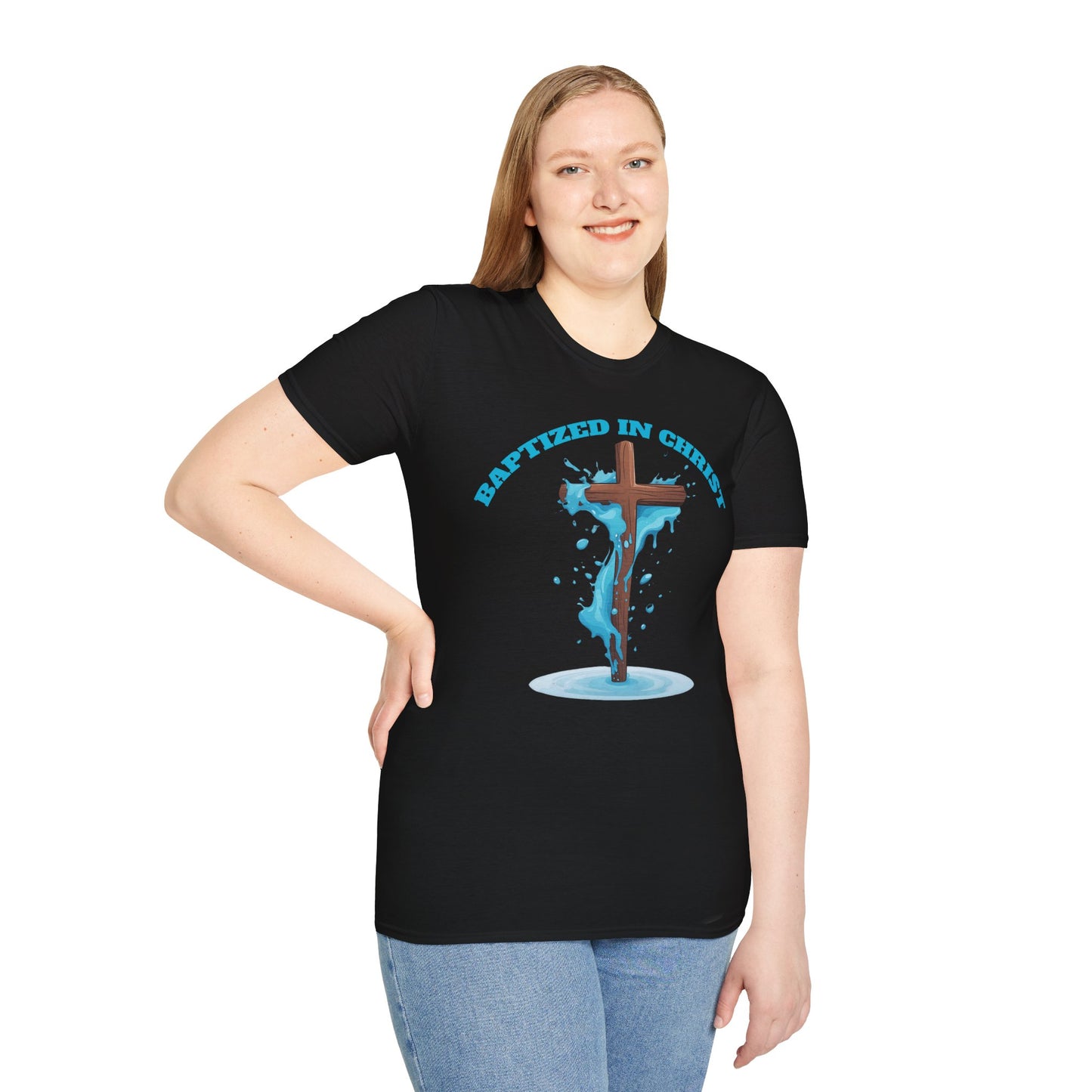 Christian Faith Unisex T-Shirt - Baptized in Christ Religious Apparel
