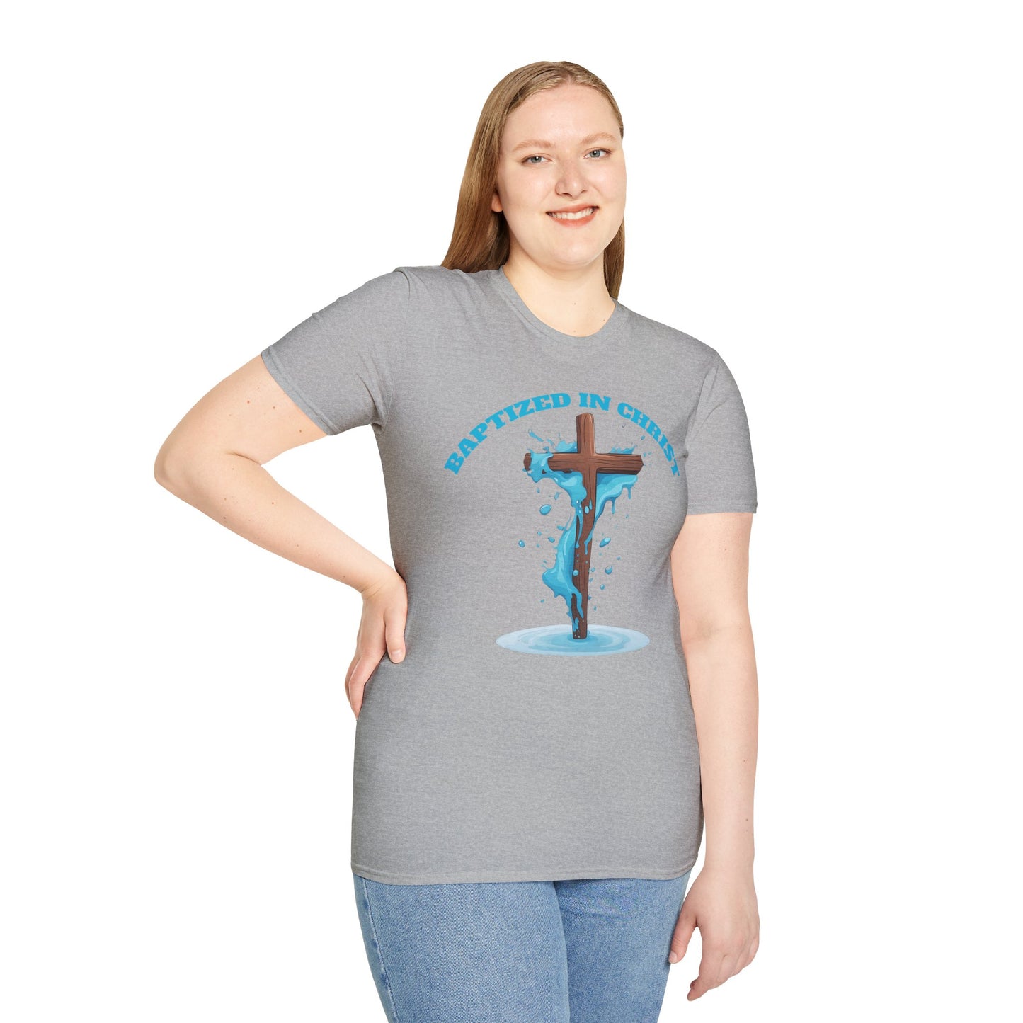 Christian Faith Unisex T-Shirt - Baptized in Christ Religious Apparel