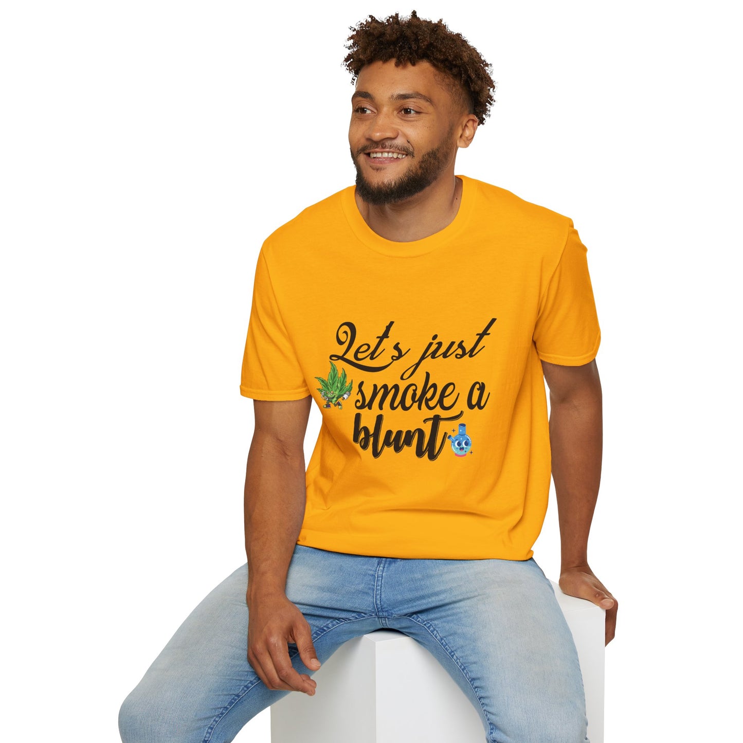 Unisex T-Shirt with Blunt Smoking Quote